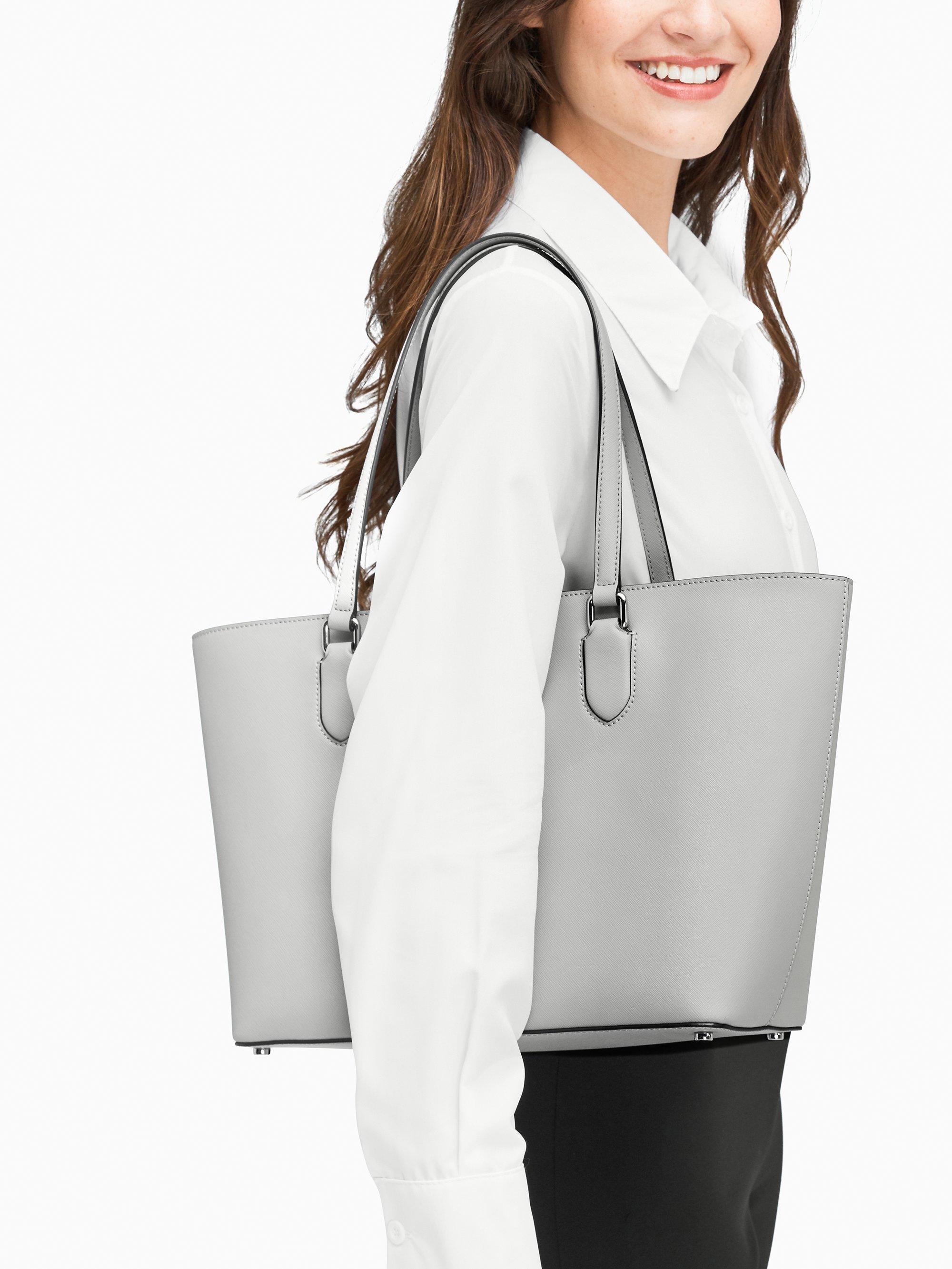grey kate spade purse