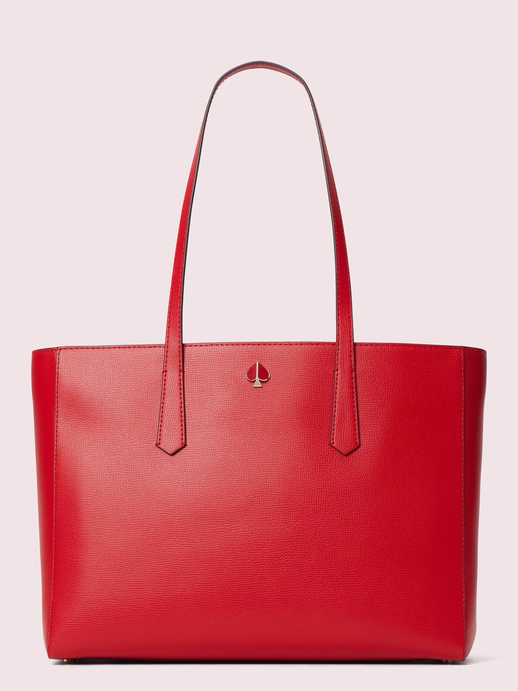 Kate Spade Leather Molly Large Work Tote in Red - Lyst