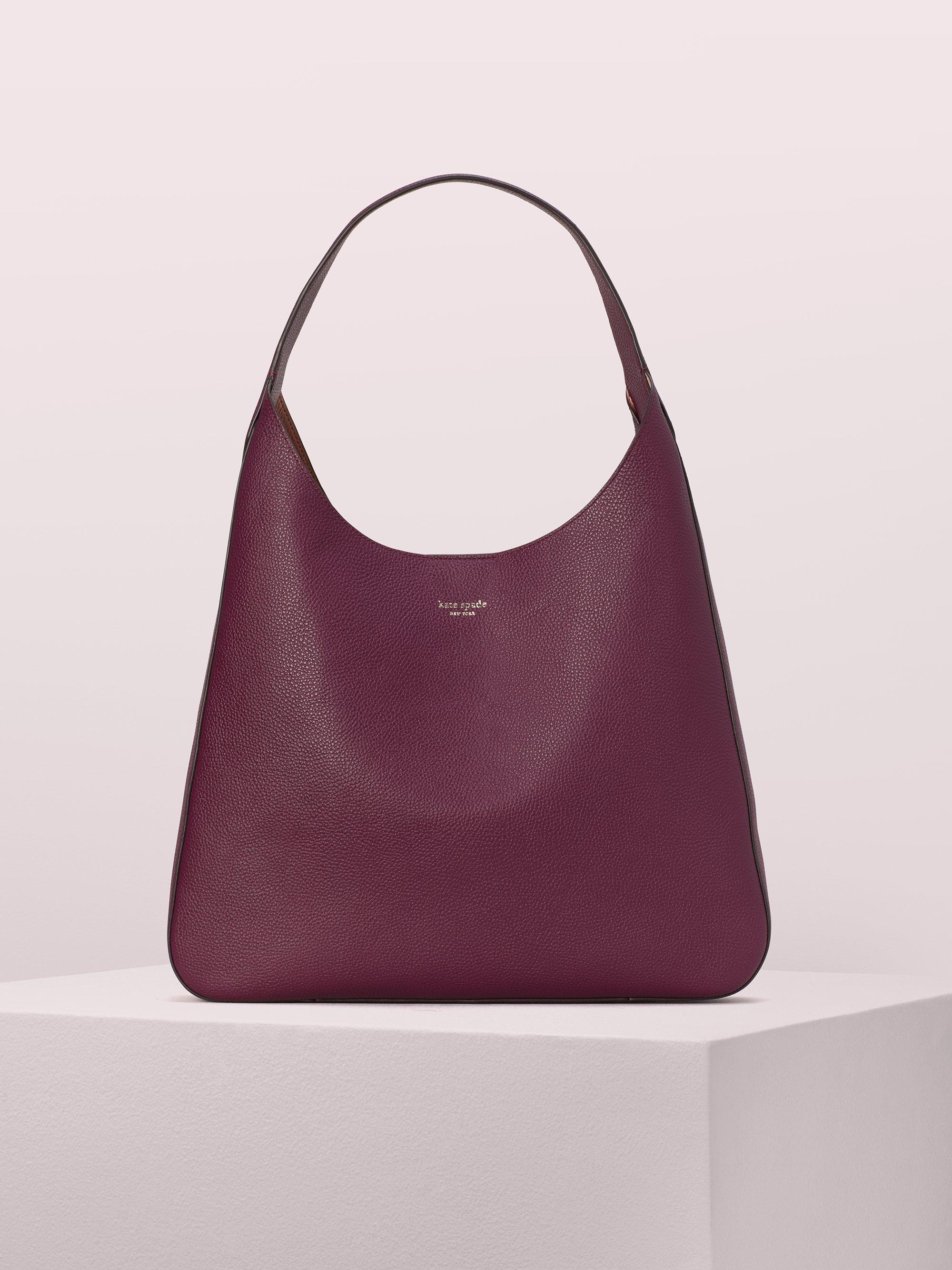 Kate Spade Leather Rita Large Hobo Bag In Purple Lyst 6316