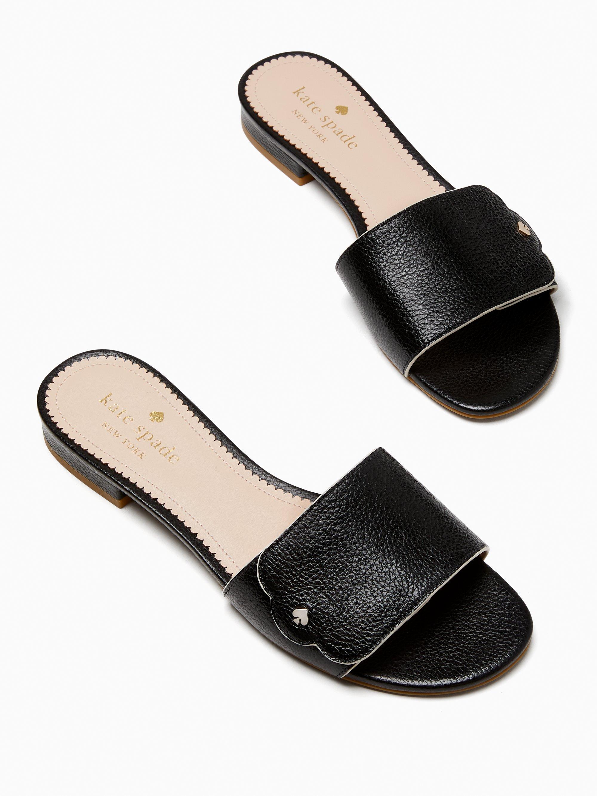 kate spade sandals black