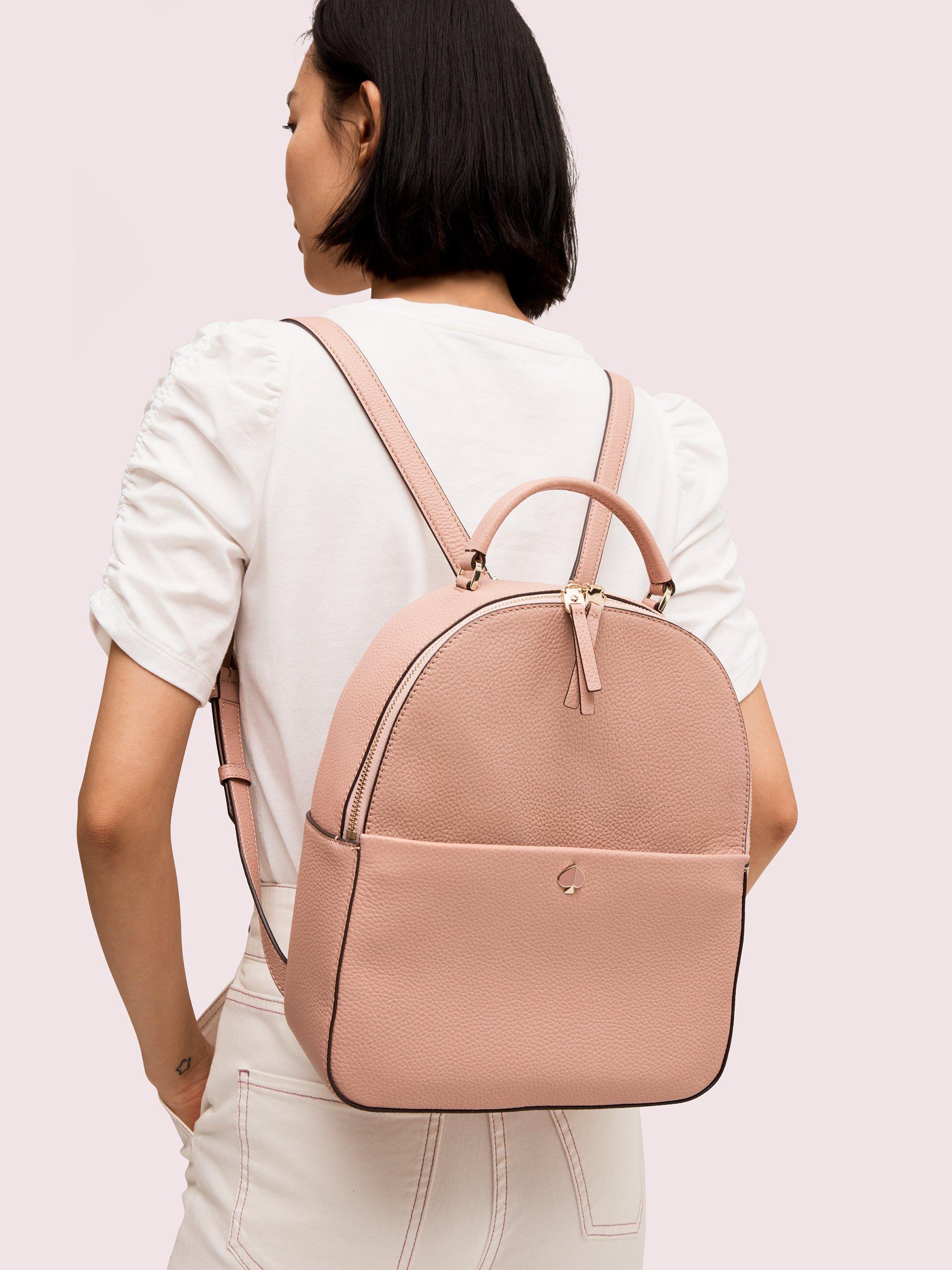 Kate Spade Leather Polly Medium Backpack in Pink Lyst