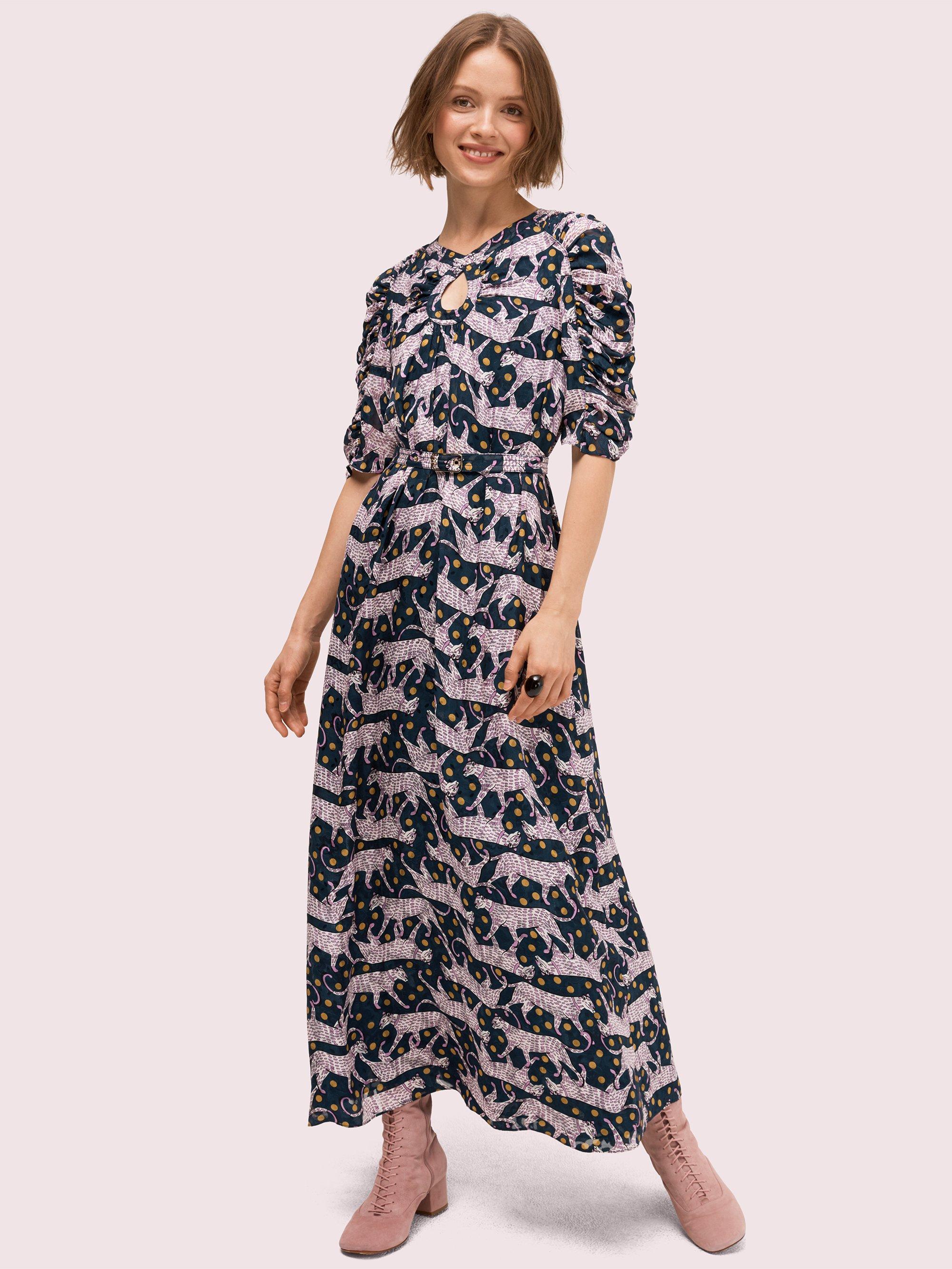 kate spade scallop block midi dress