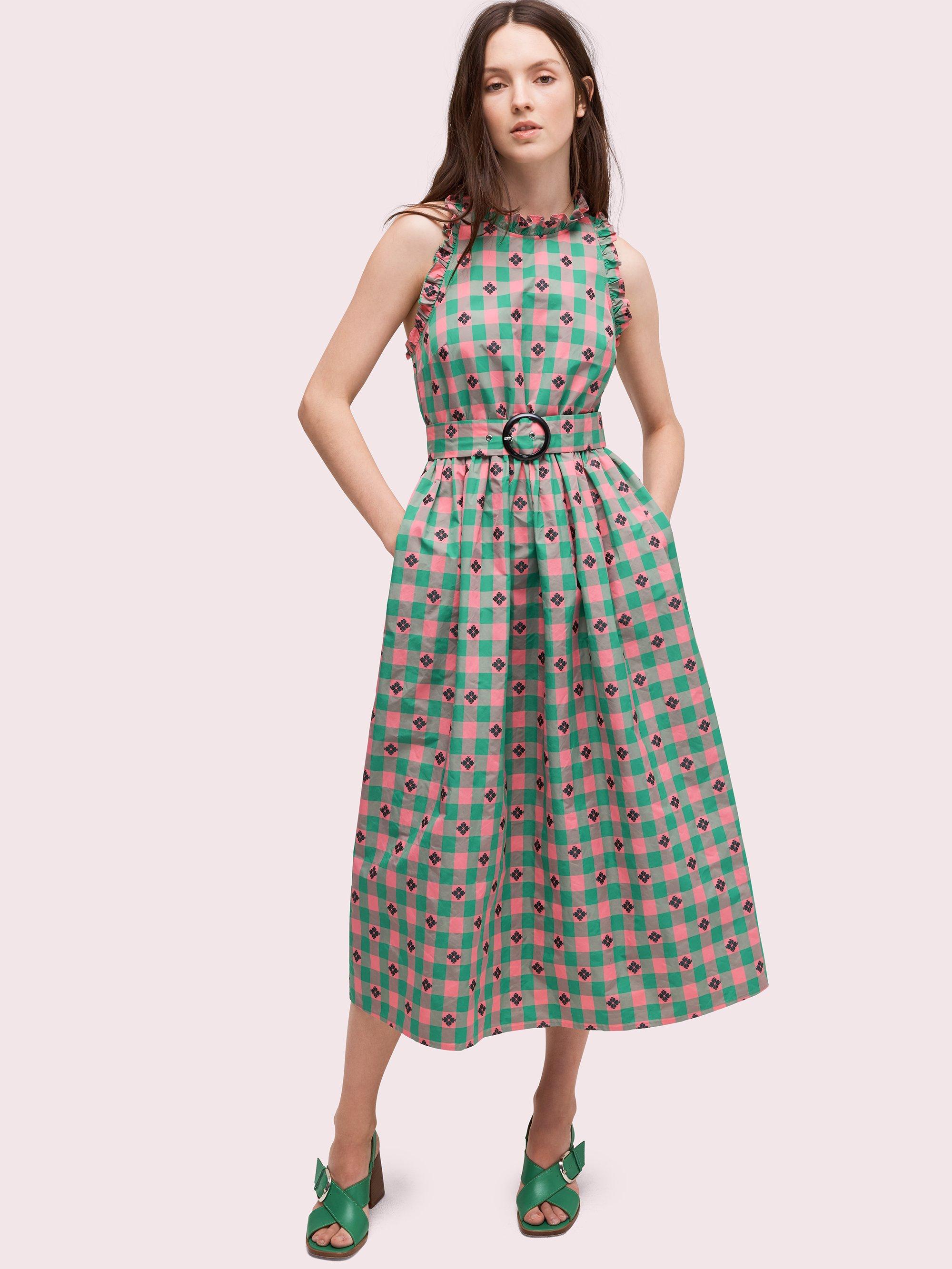 Kate spade pink and green dress hotsell