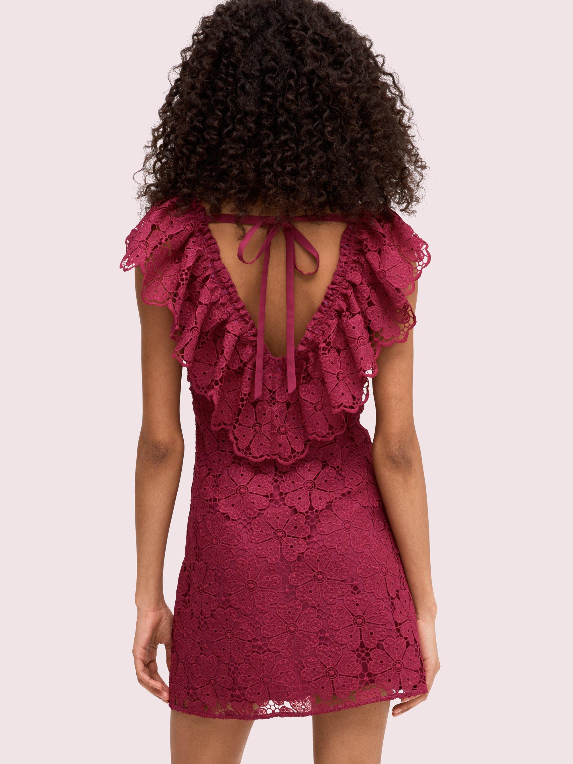 kate spade red lace dress