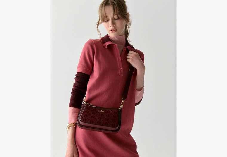 Kate Spade Duet Spade Flower Embroidered Small Crossbody | Lyst