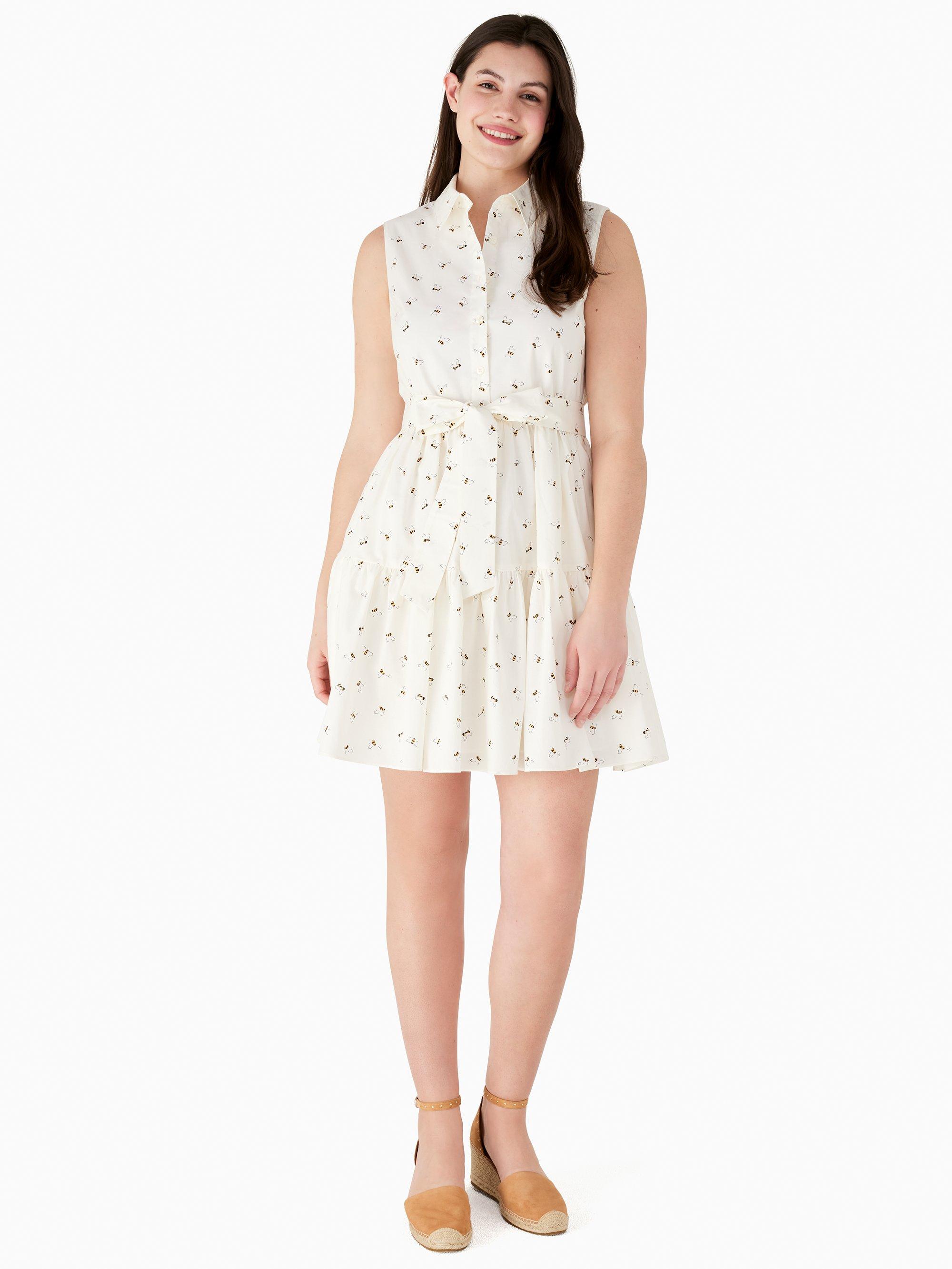 Kate Spade Bees Shirtdress in Cream 