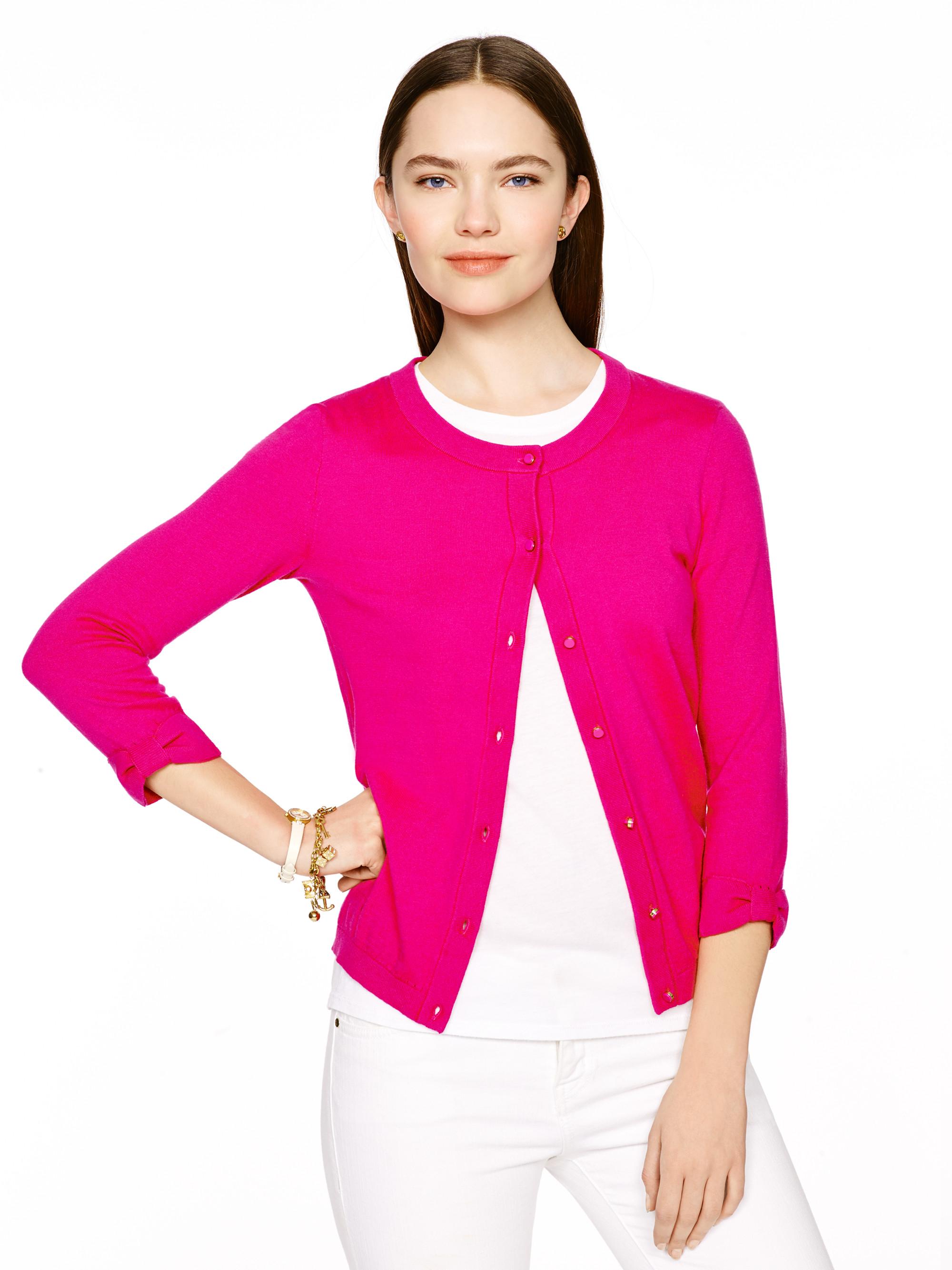 Kate Spade Somerset Cardigan in Pink | Lyst