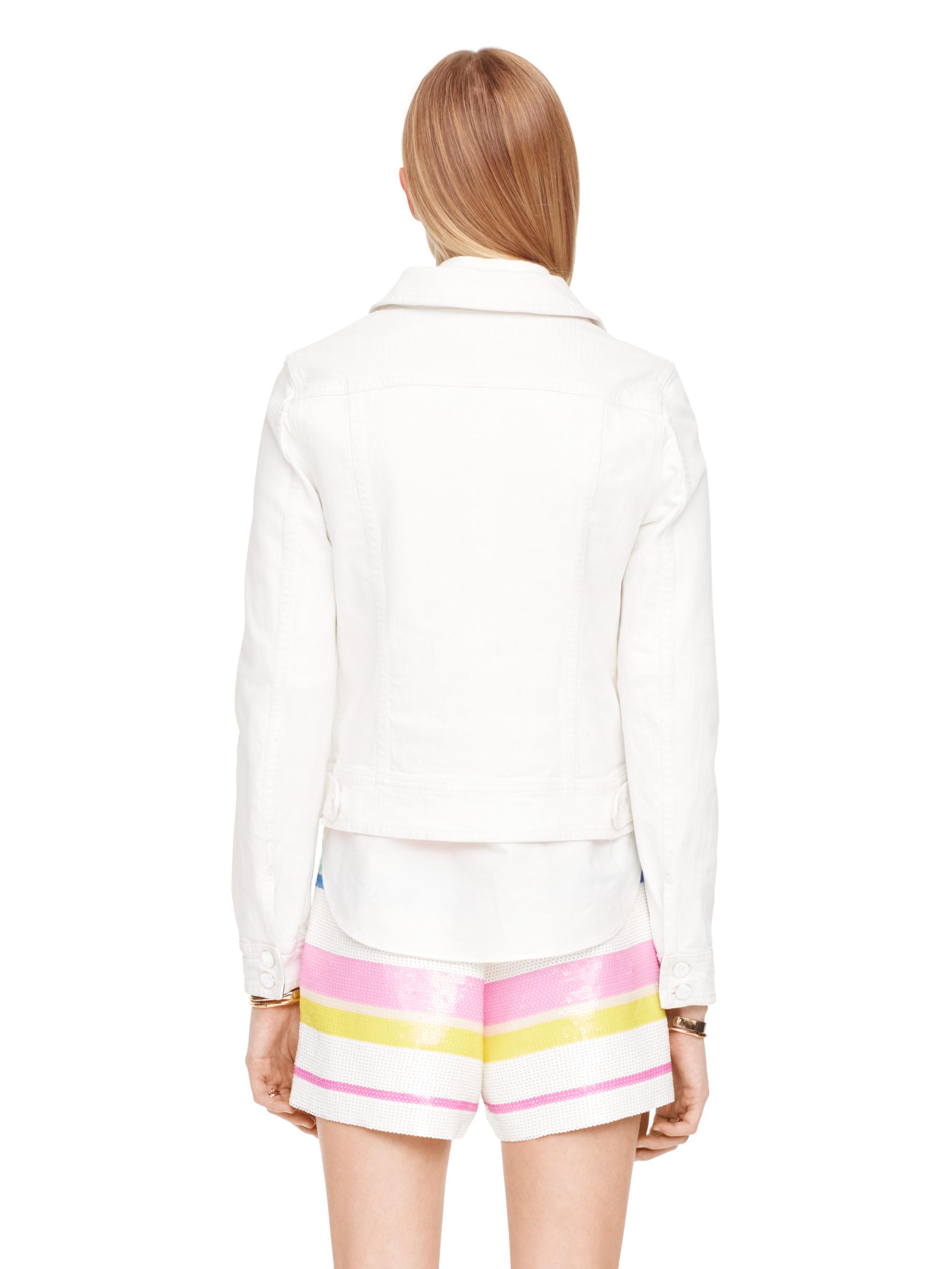 kate spade white denim jacket