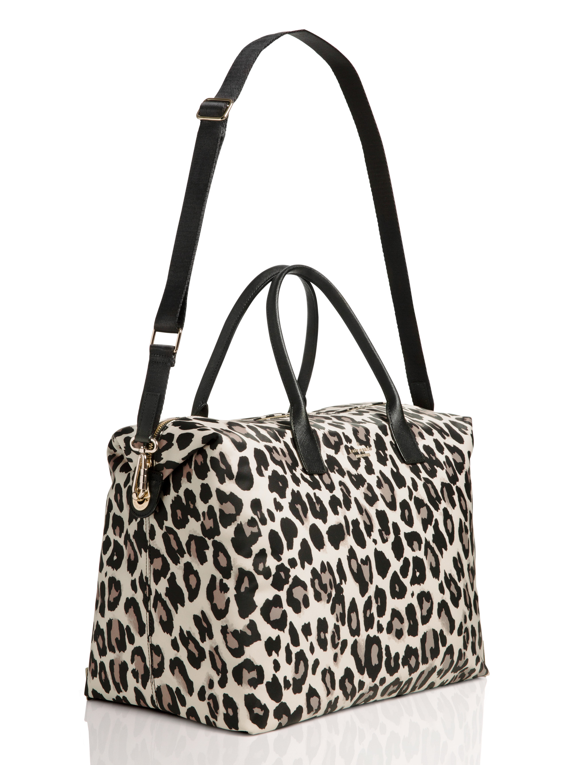 leopard print holdall