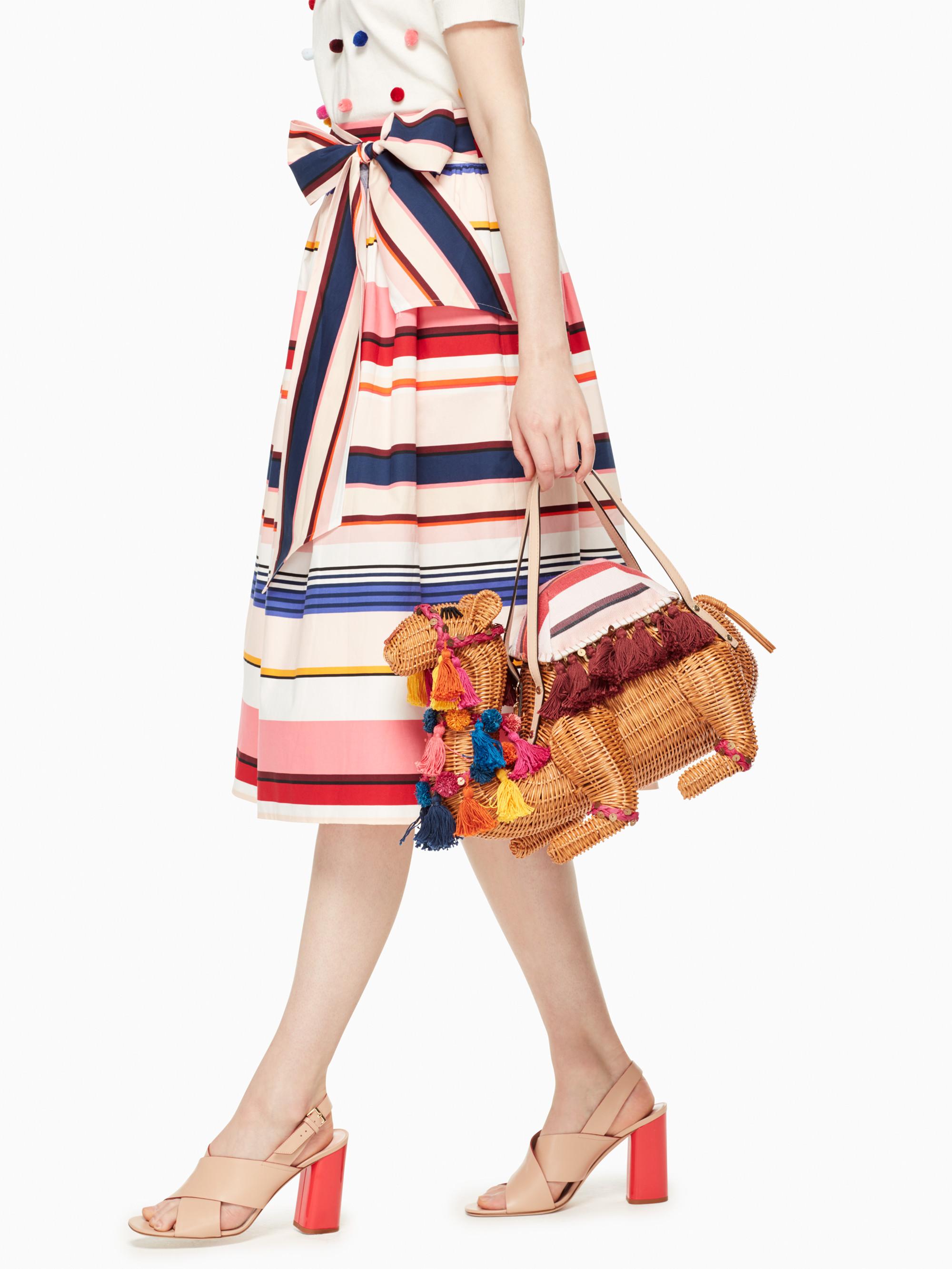 kate spade wicker camel