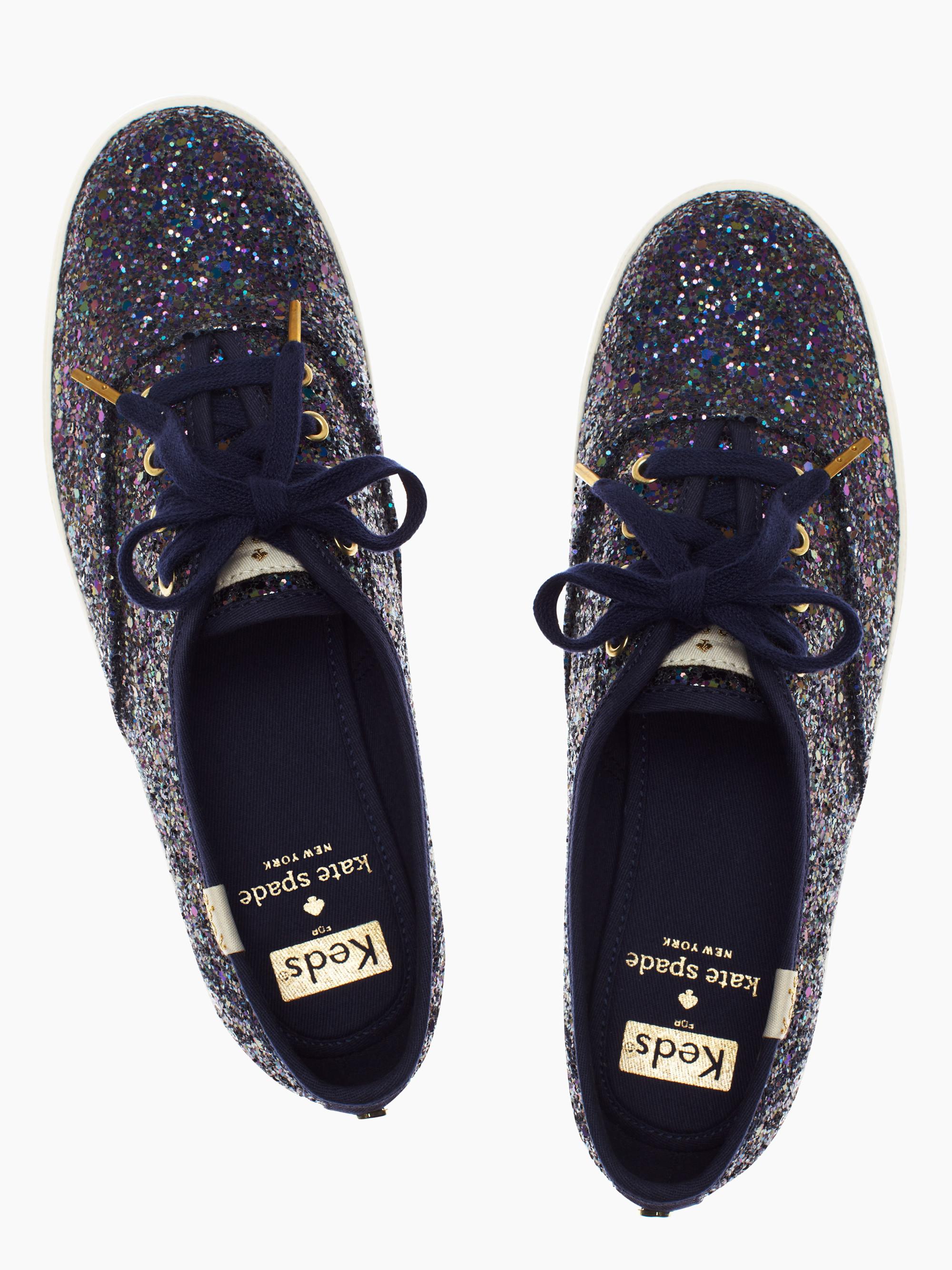 navy glitter keds