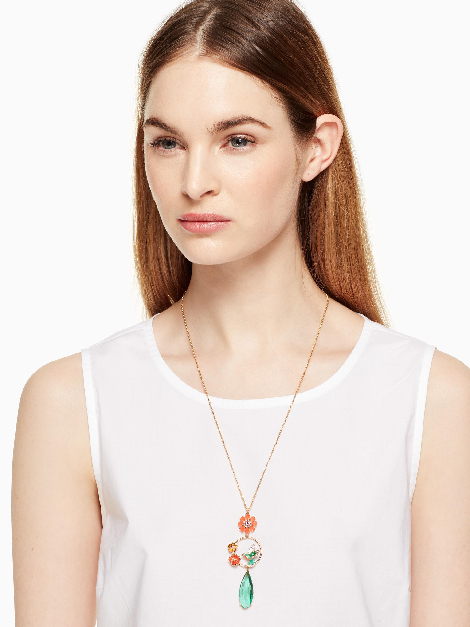 Kate spade hummingbird necklace sale