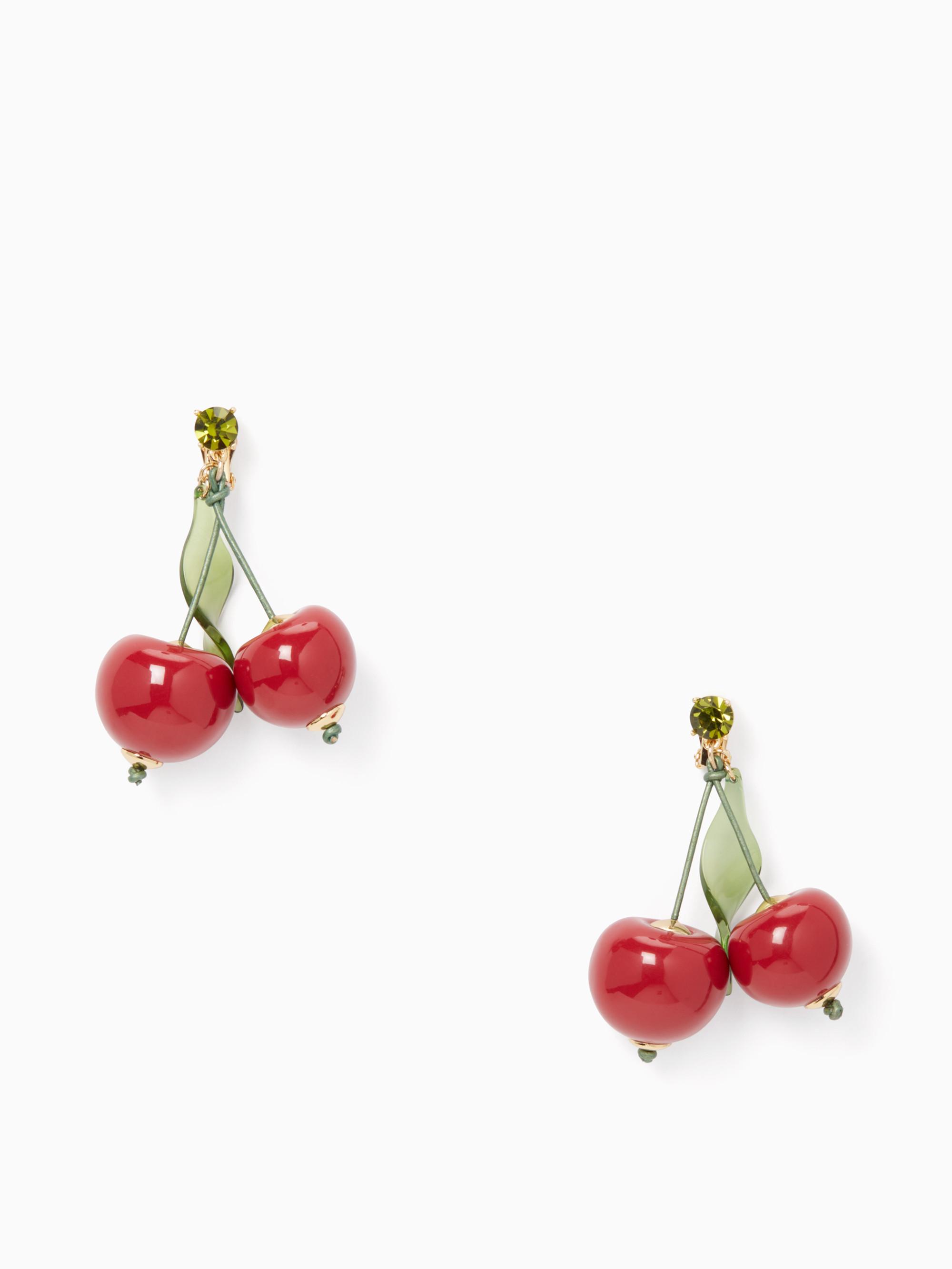 Kate Spade Ma Chérie Cherry Statement Earrings Lyst