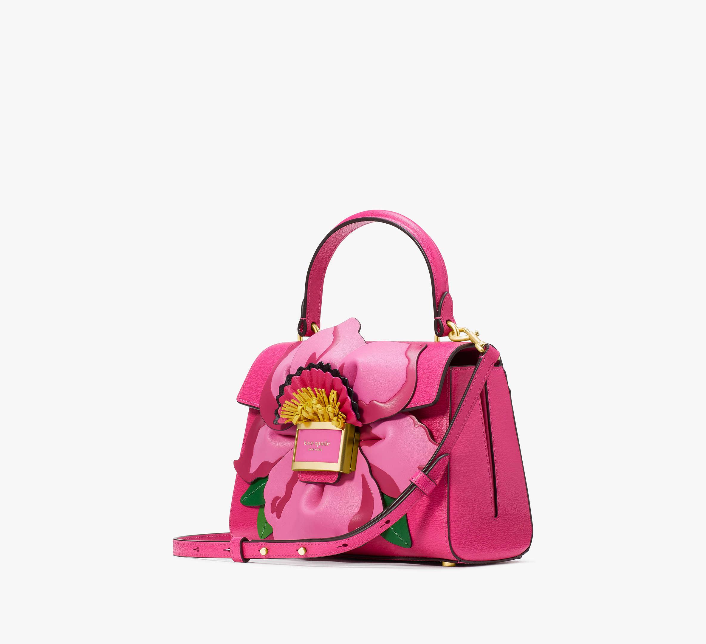 Kate Spade Katy Floral Applique Small Top handle Bag in Pink Lyst UK