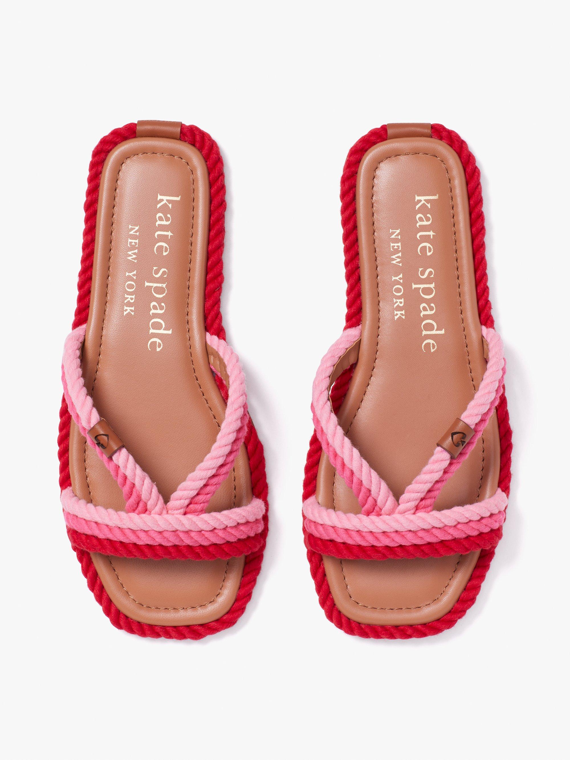 kate spade captain's cord slide sandals
