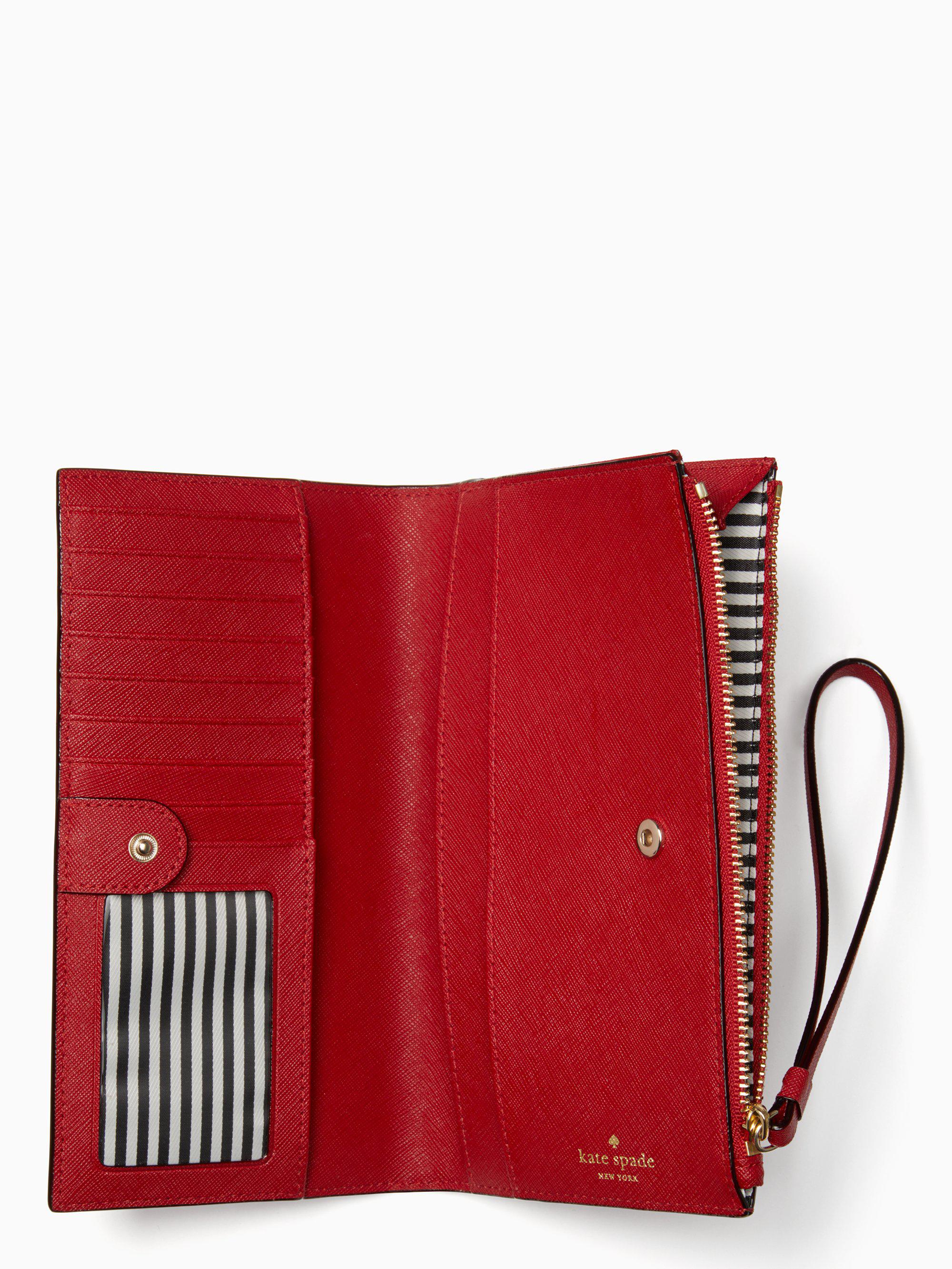 Kate Spade Leather Cameron Street Eliza in Anthracite (Red) - Lyst