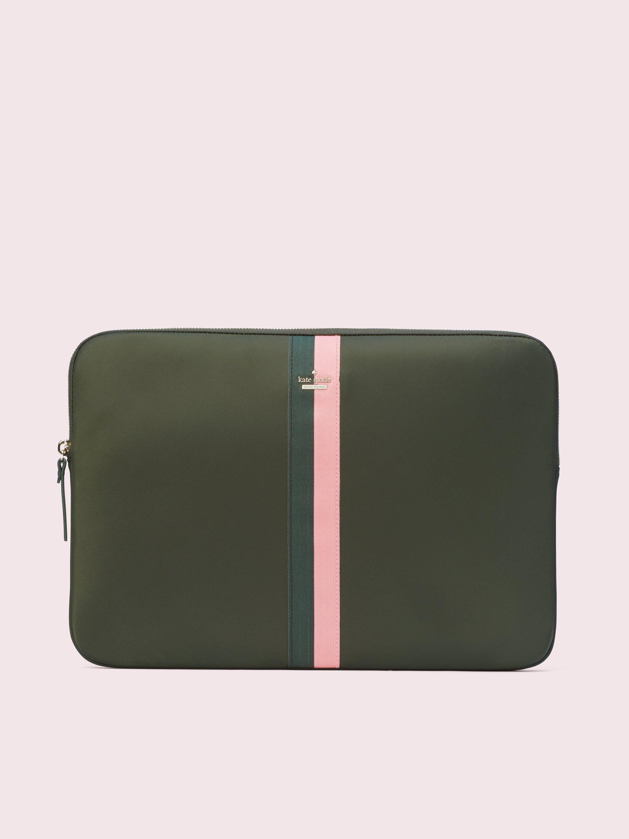 Kate Spade Synthetic Varsity Stripe Nylon Universal Laptop Sleeve in