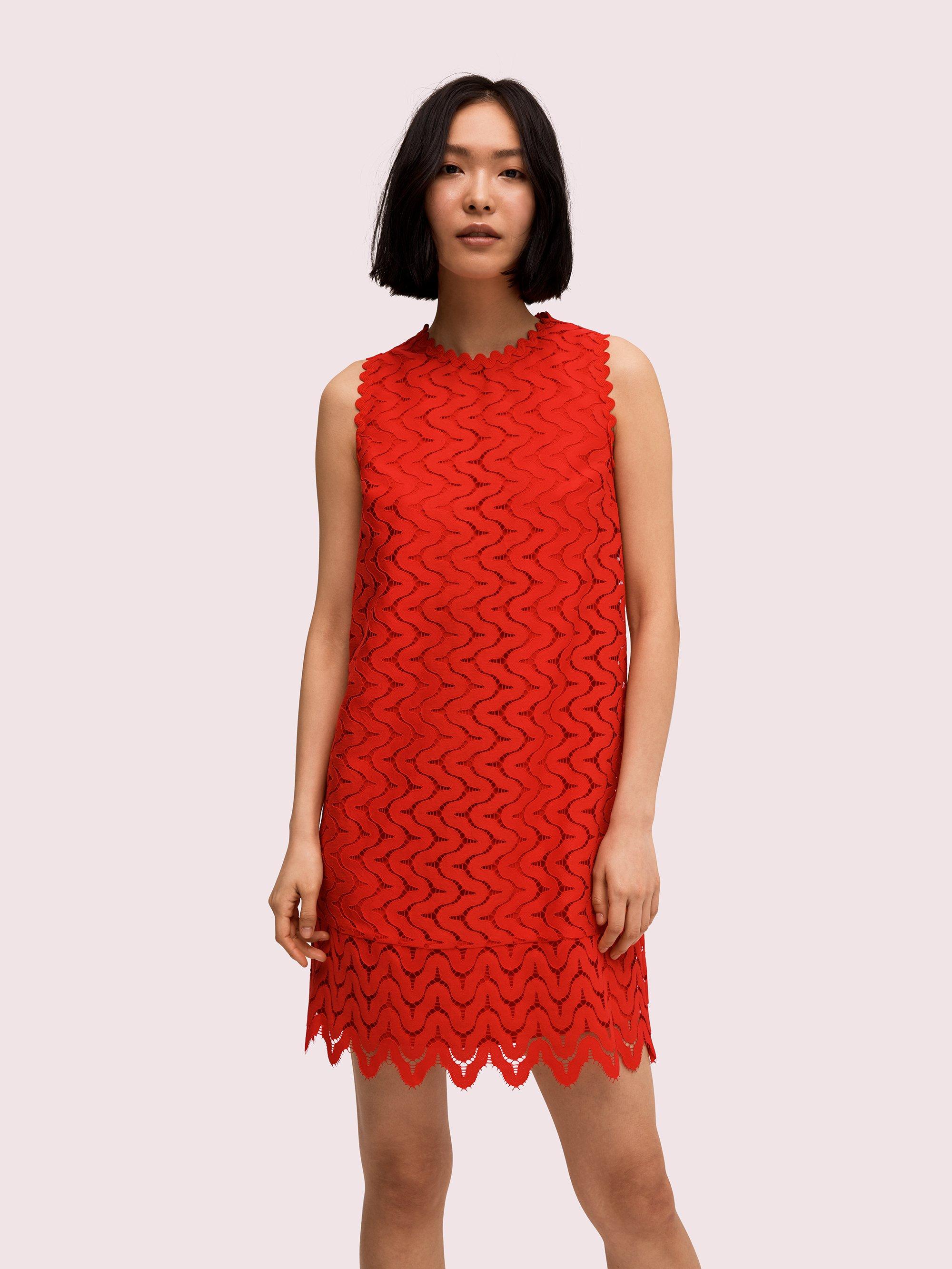 Kate Spade Sand Dune Lace Shift Dress in Red Save 25 Lyst