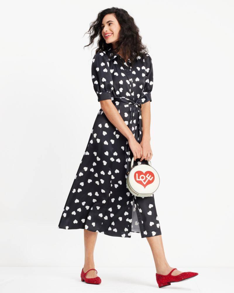 Kate Spade Scattered Hearts Shirtdress in White Lyst UK