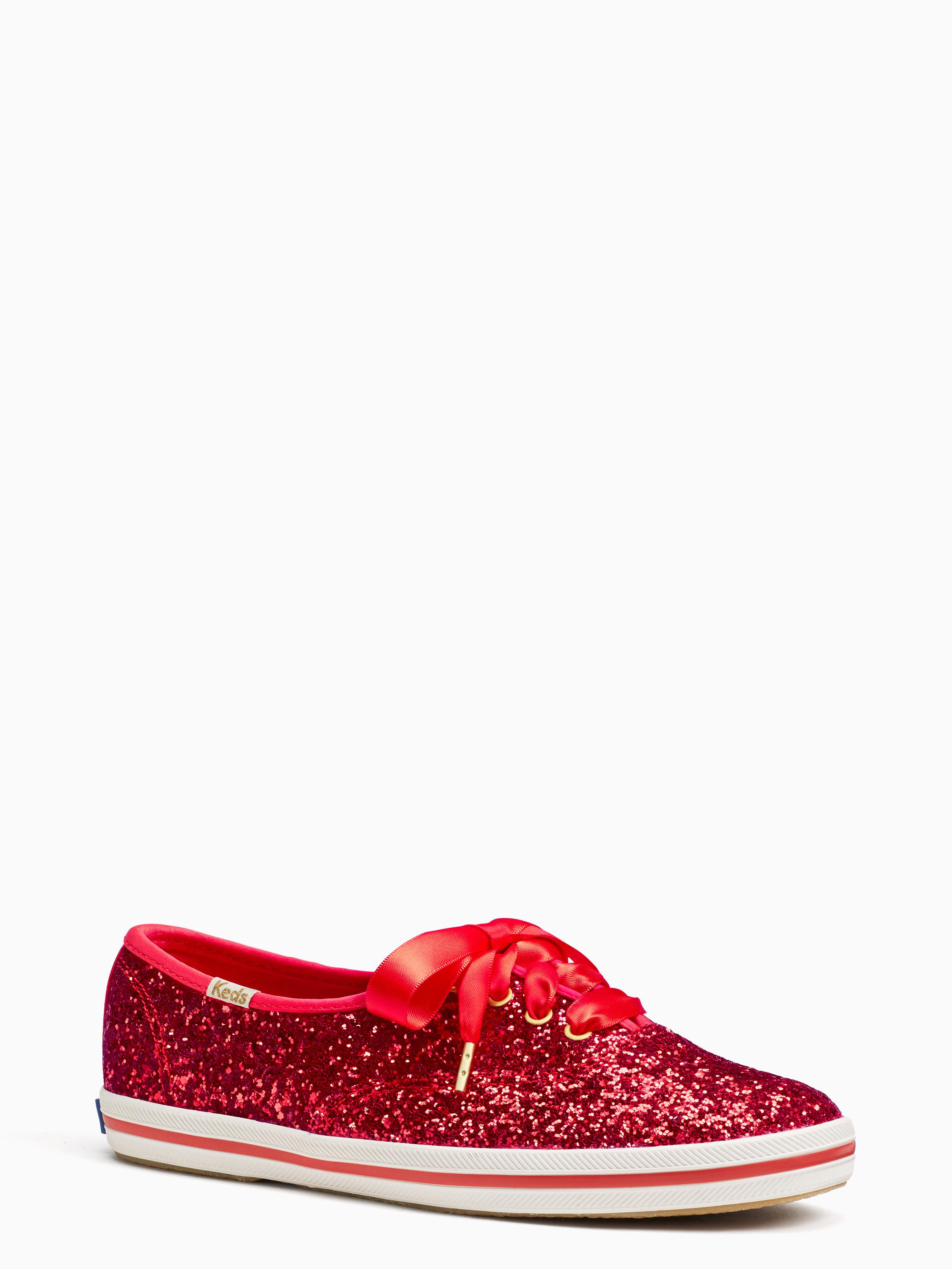 red glitter keds