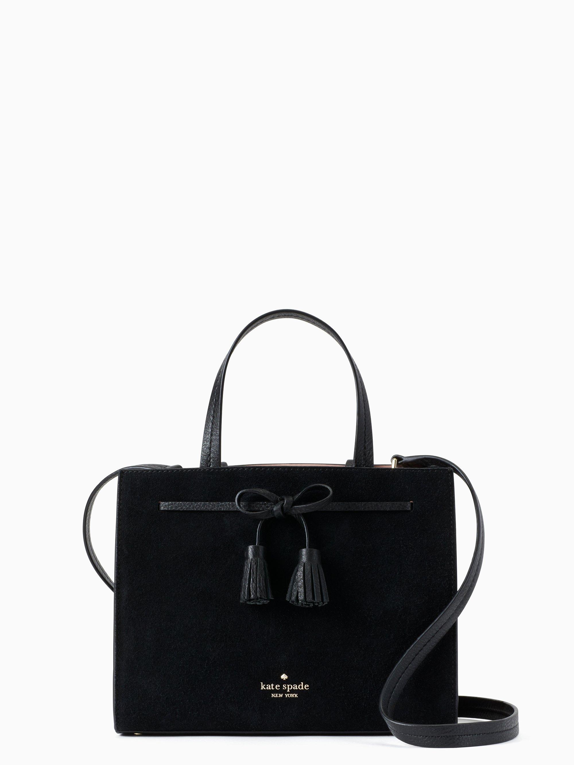 kate spade black suede handbag