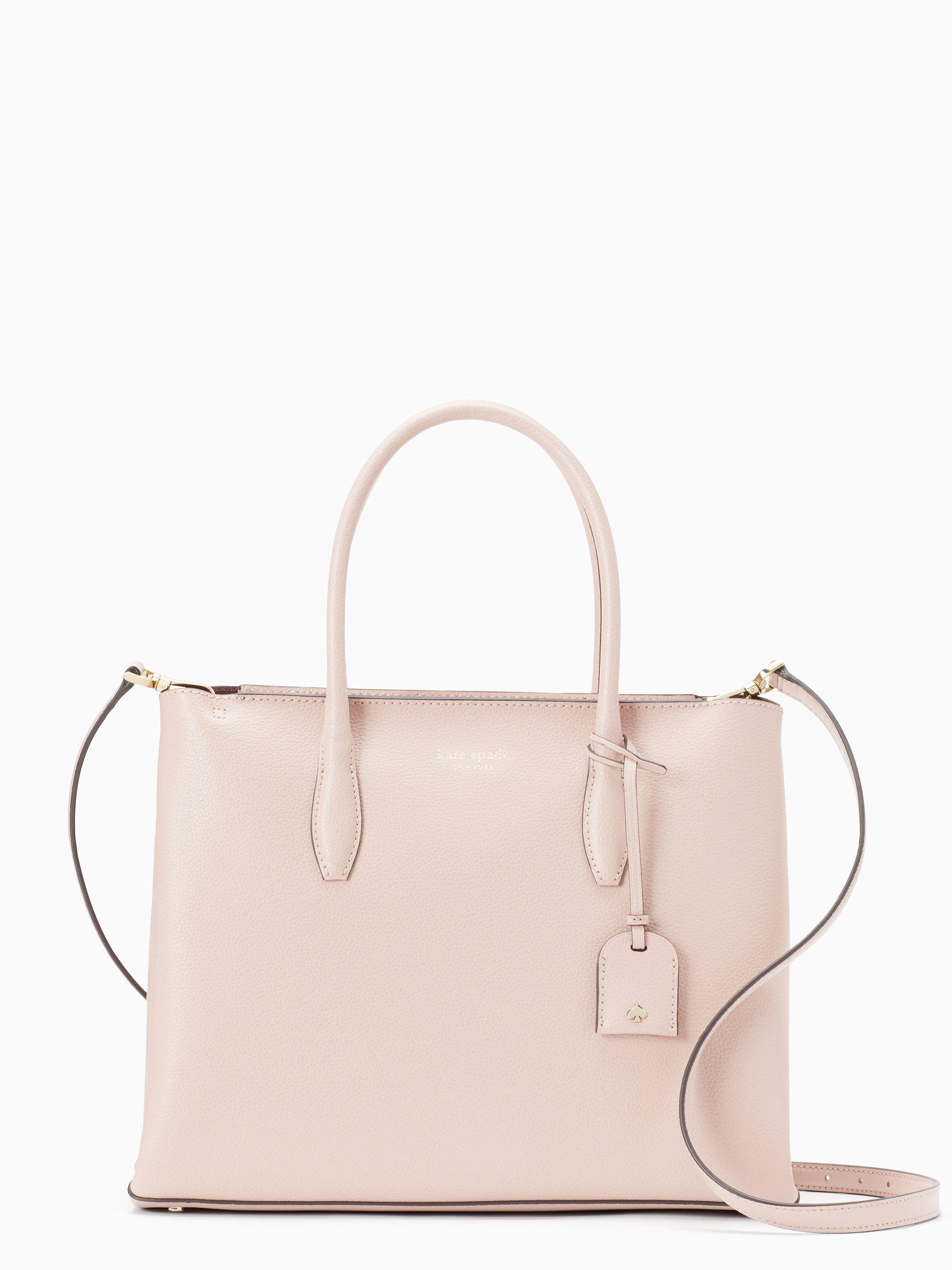 Kate Spade Leather Eva Medium Zip Top Satchel in Rose Smoke (Pink) Lyst