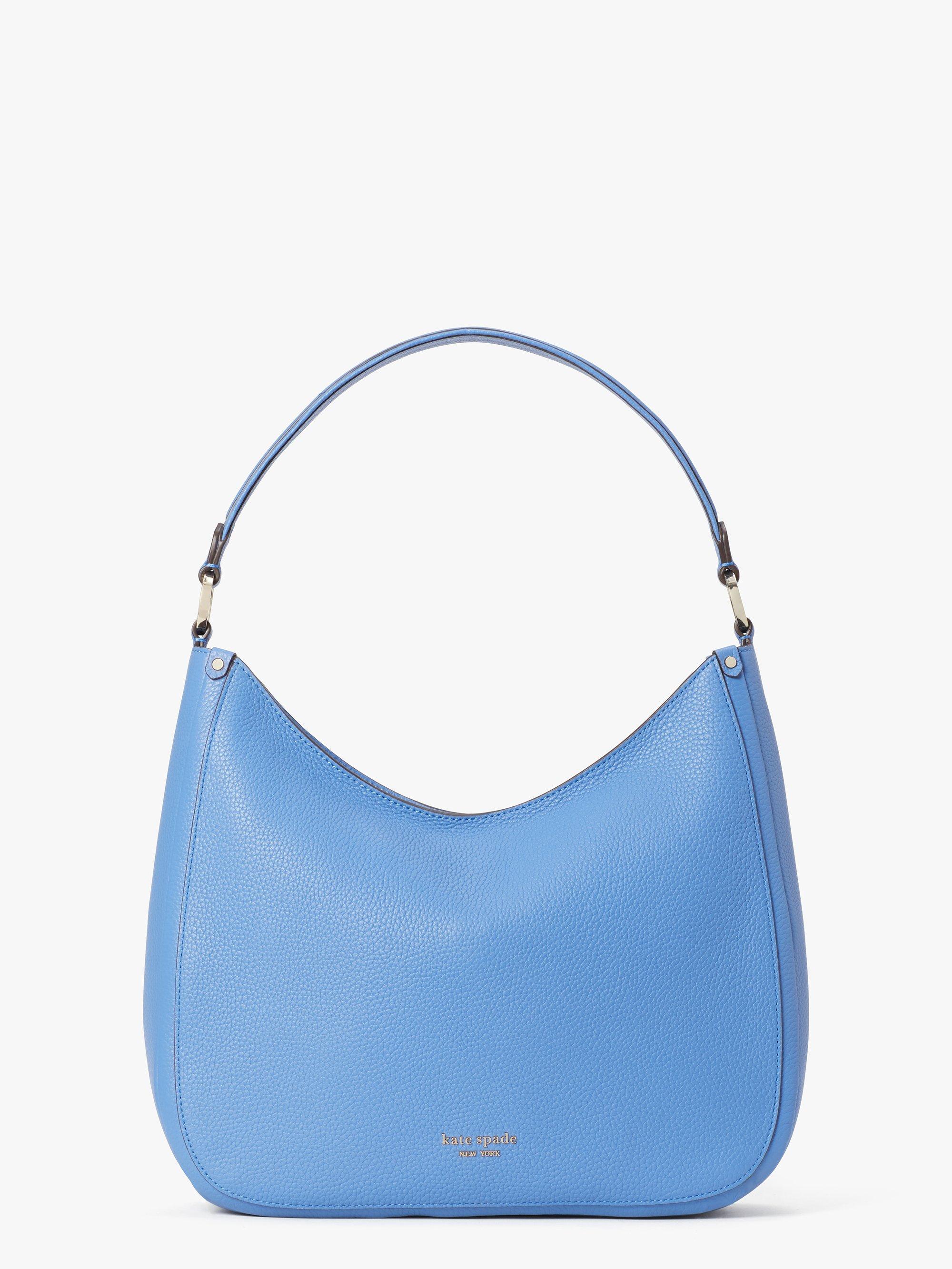 Kate Spade Leather Roulette Large Hobo Bag in Deep Cornflower (Blue) - Lyst