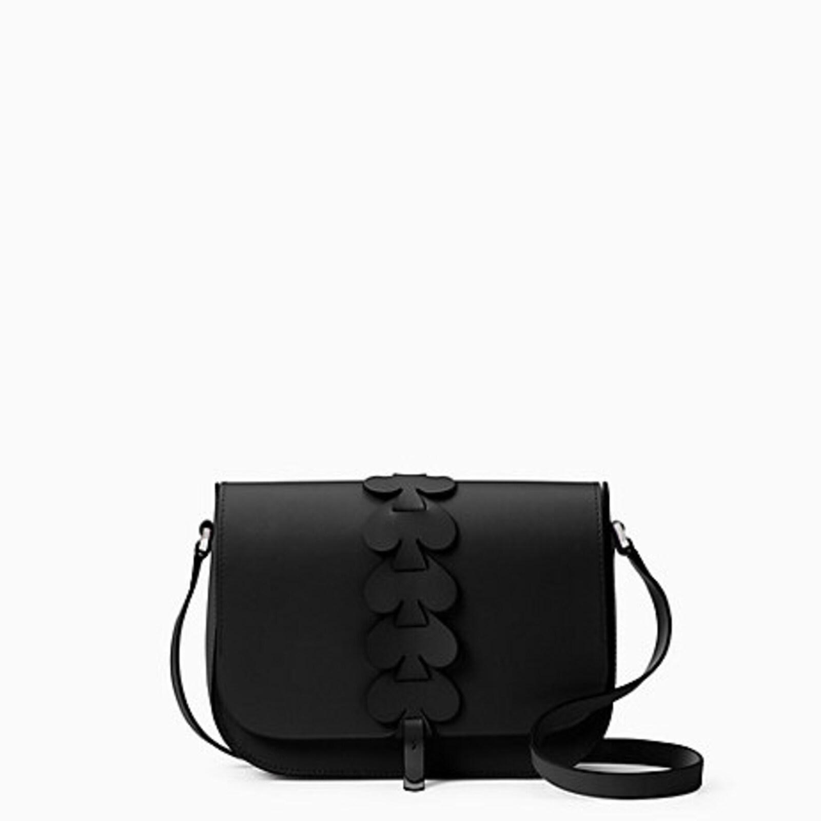nadine woven spade medium flap shoulder bag