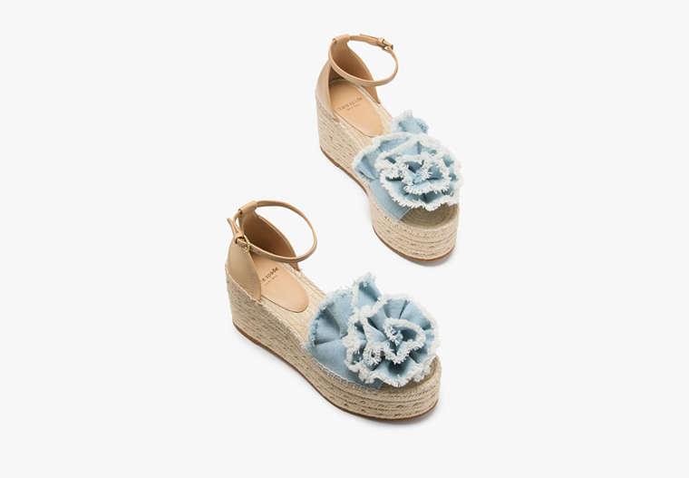Kate Spade Flourish Espadrille Wedge Sandals in Blue | Lyst UK
