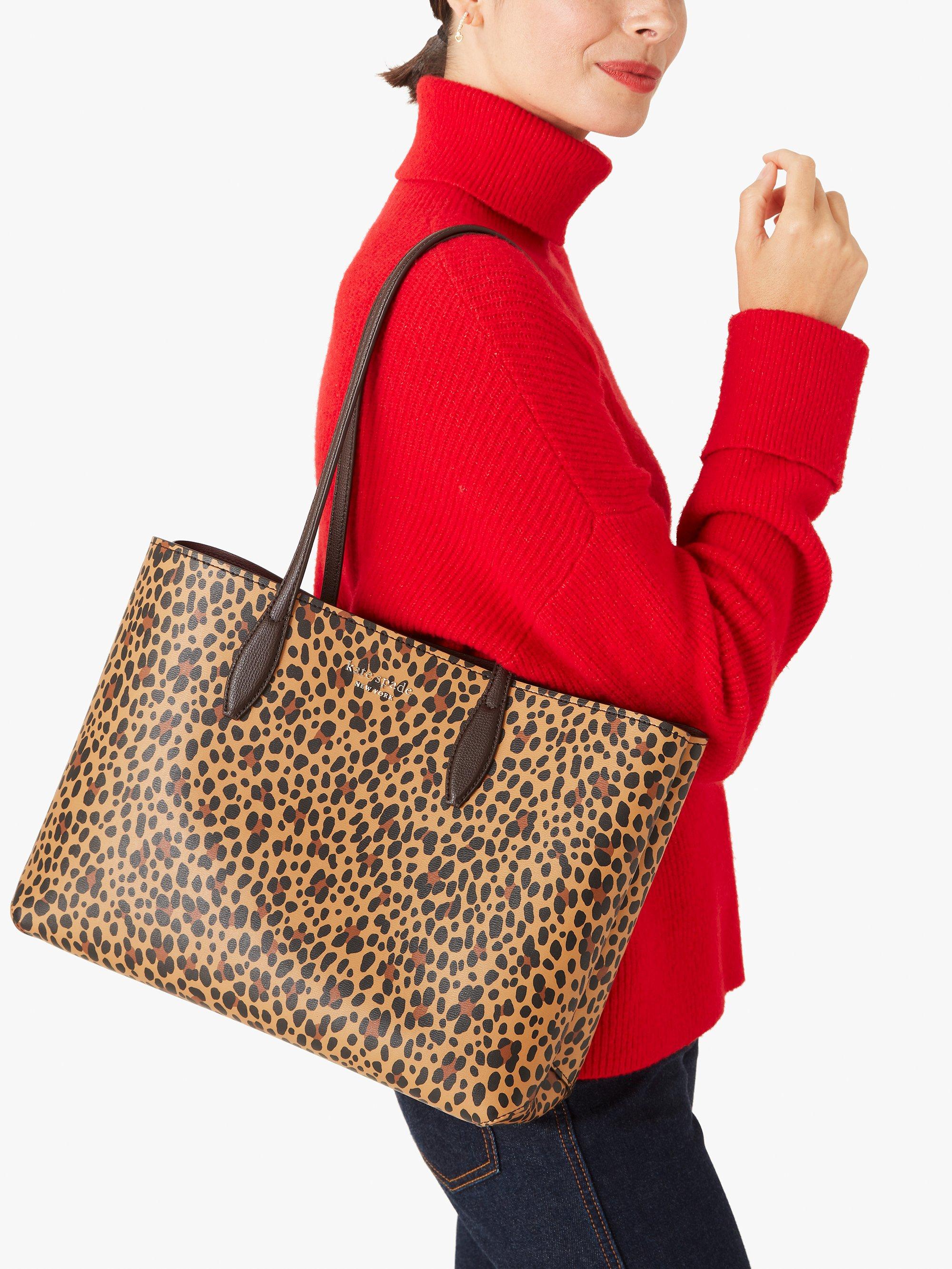 kate spade leopard tote bolsa