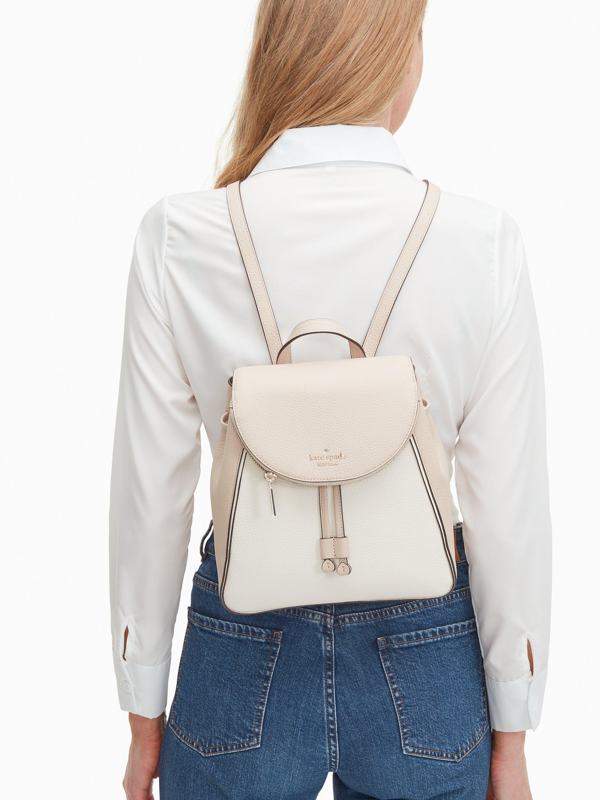 leila medium flap backpack kate spade