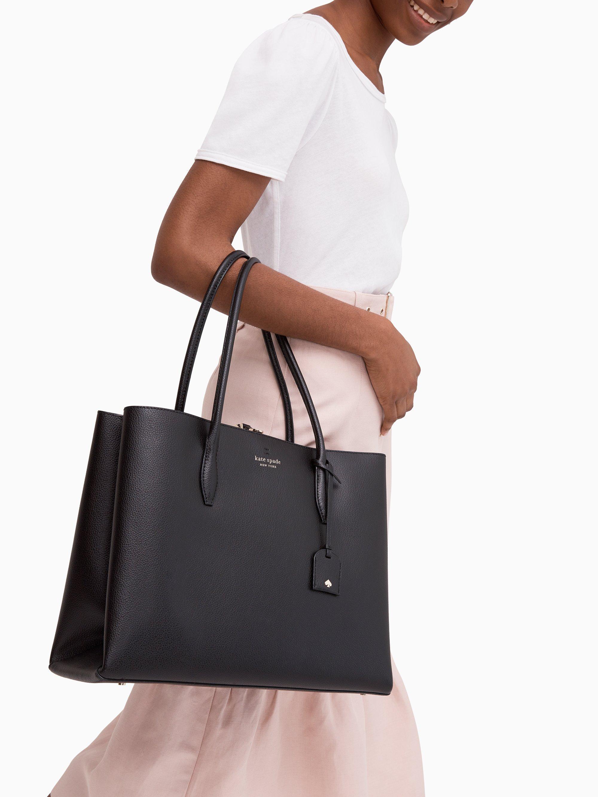 Kate Spade Leather Eva Large Tote in Black - Lyst