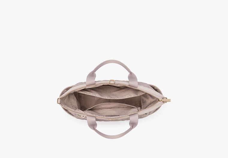 Spade Flower Quilted Medium Convertible Backpack in Cozy Grey Kate Spade Spade Flower Quilted Convertible Backpack In Cozy  main image 4