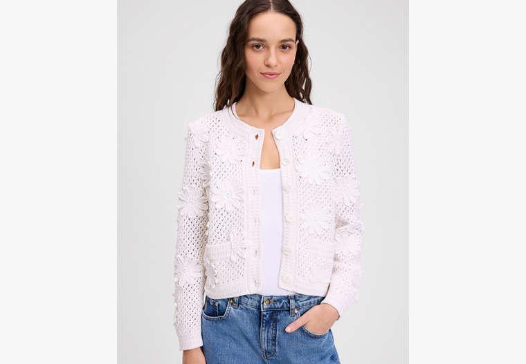 ケイトスペード Kate Spade ニューヨーク Arcadia Cardigan レディース Sweaters Fresh White Women's Designer Shirts | kate spade new york