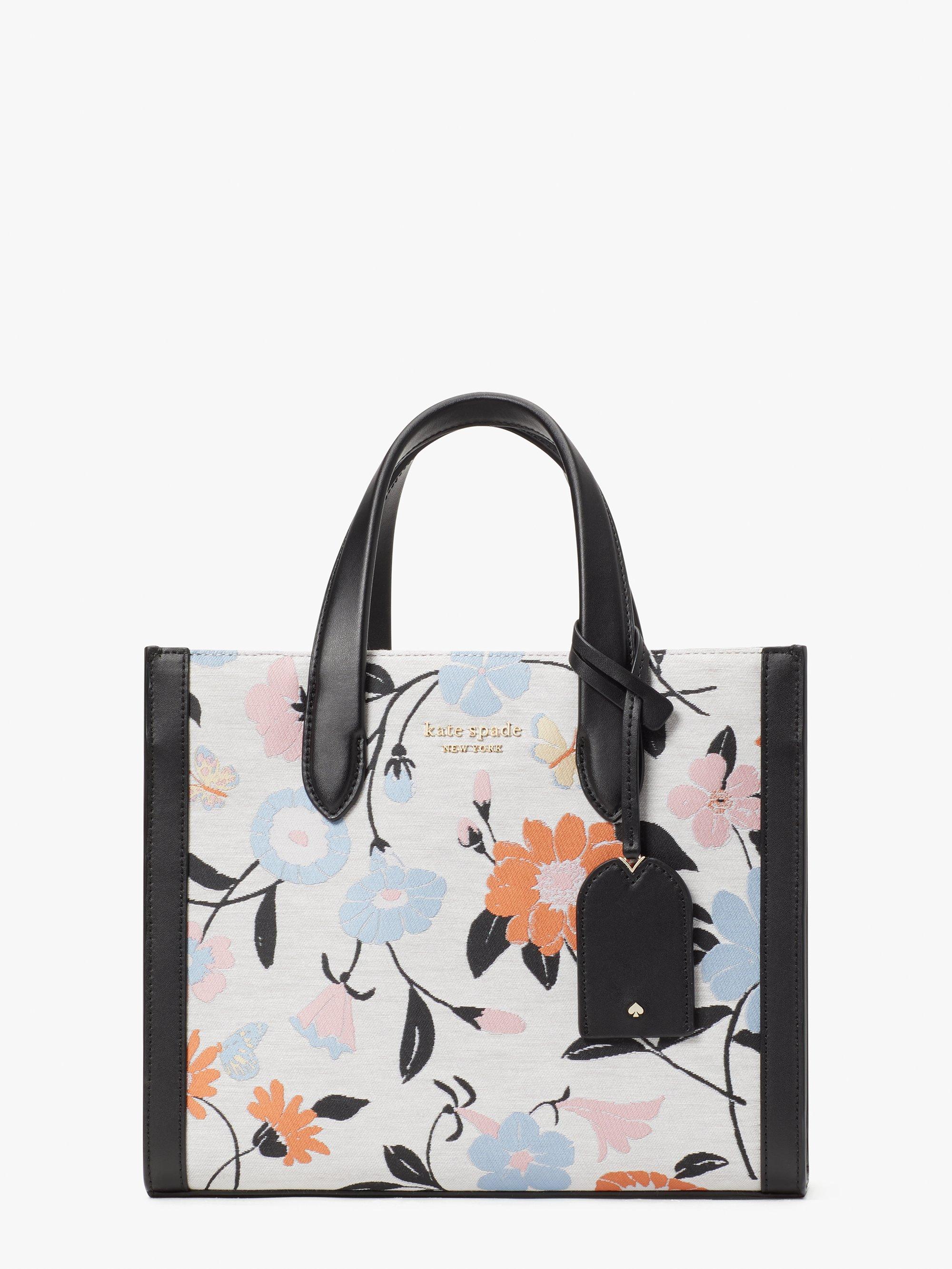 Kate Spade Manhattan Floral Jacquard Small Tote in Blue | Lyst