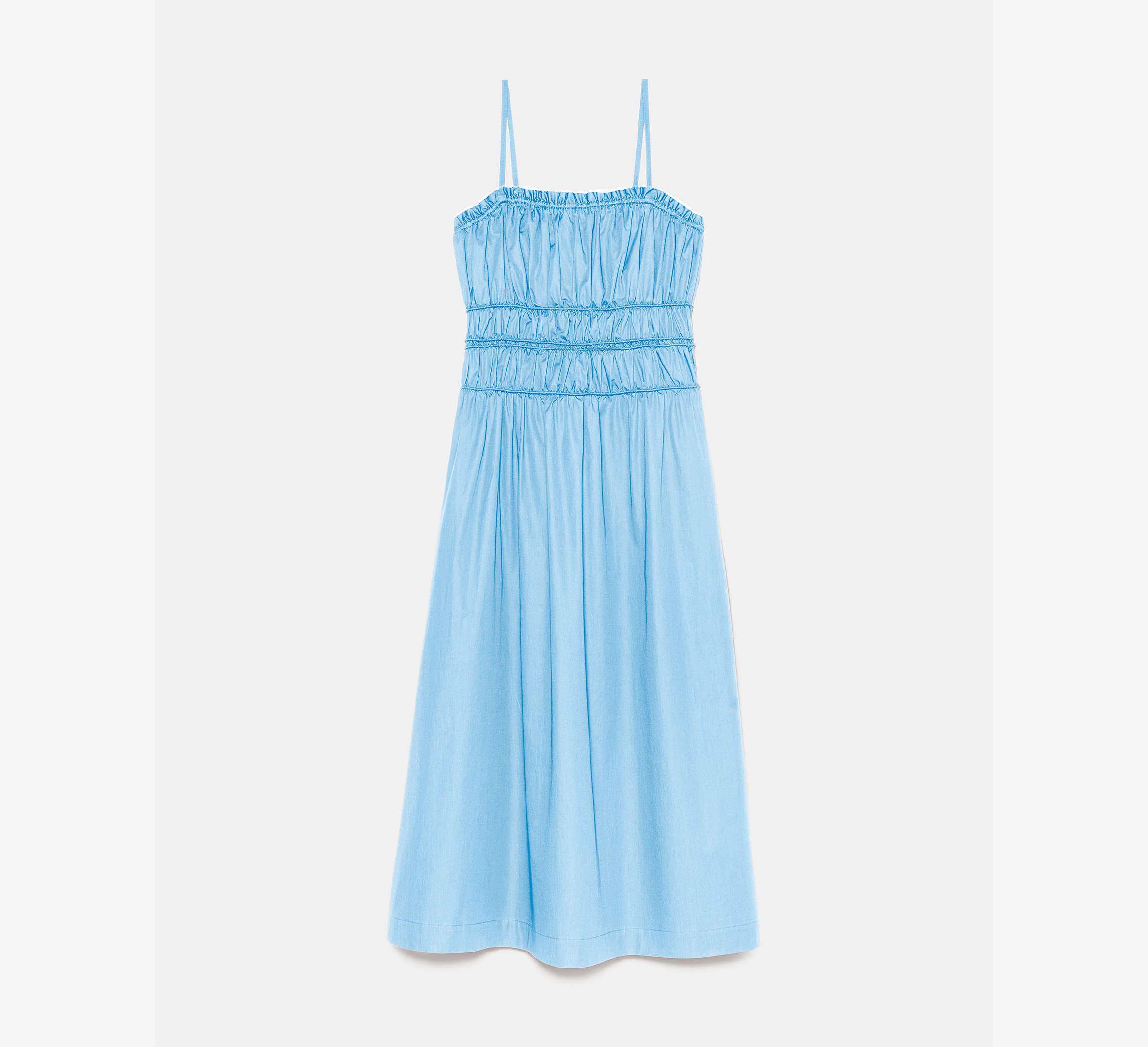 kate spade dress blue Kate Spade New York Women's Contrast Solid Midi Tiered Cover Up Dress - Blazer Blue main image 0