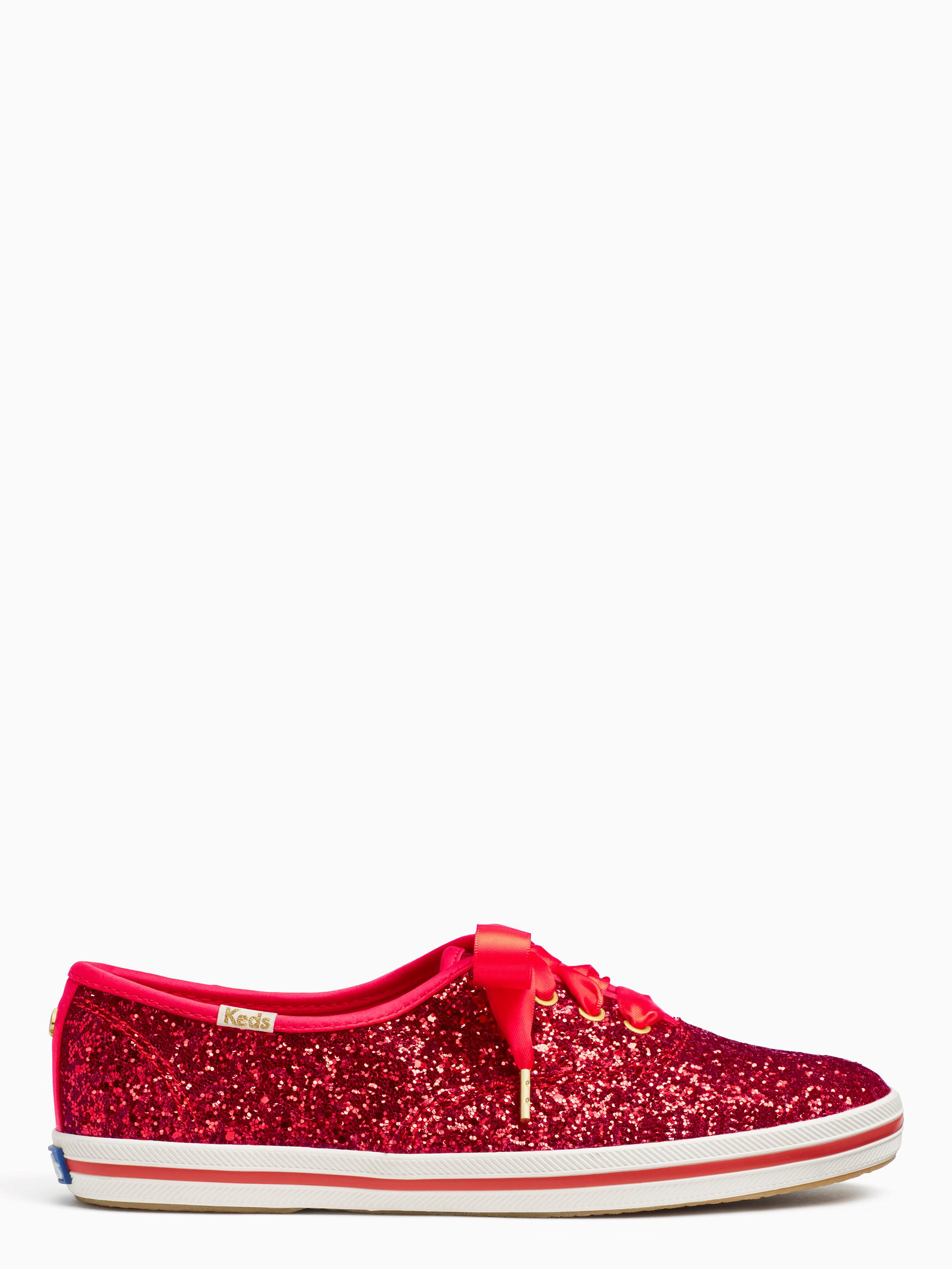 red glitter keds
