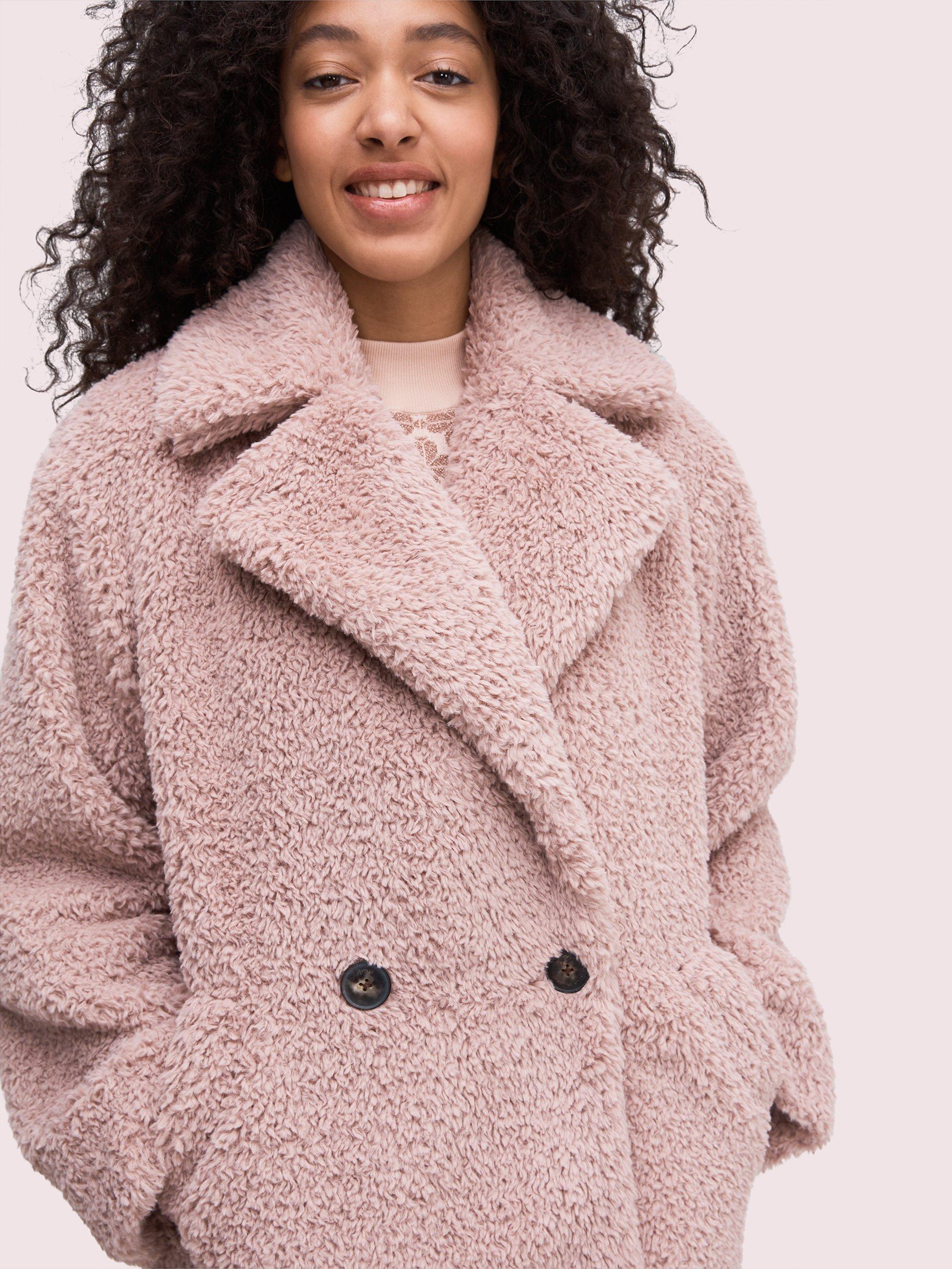rose teddy coat