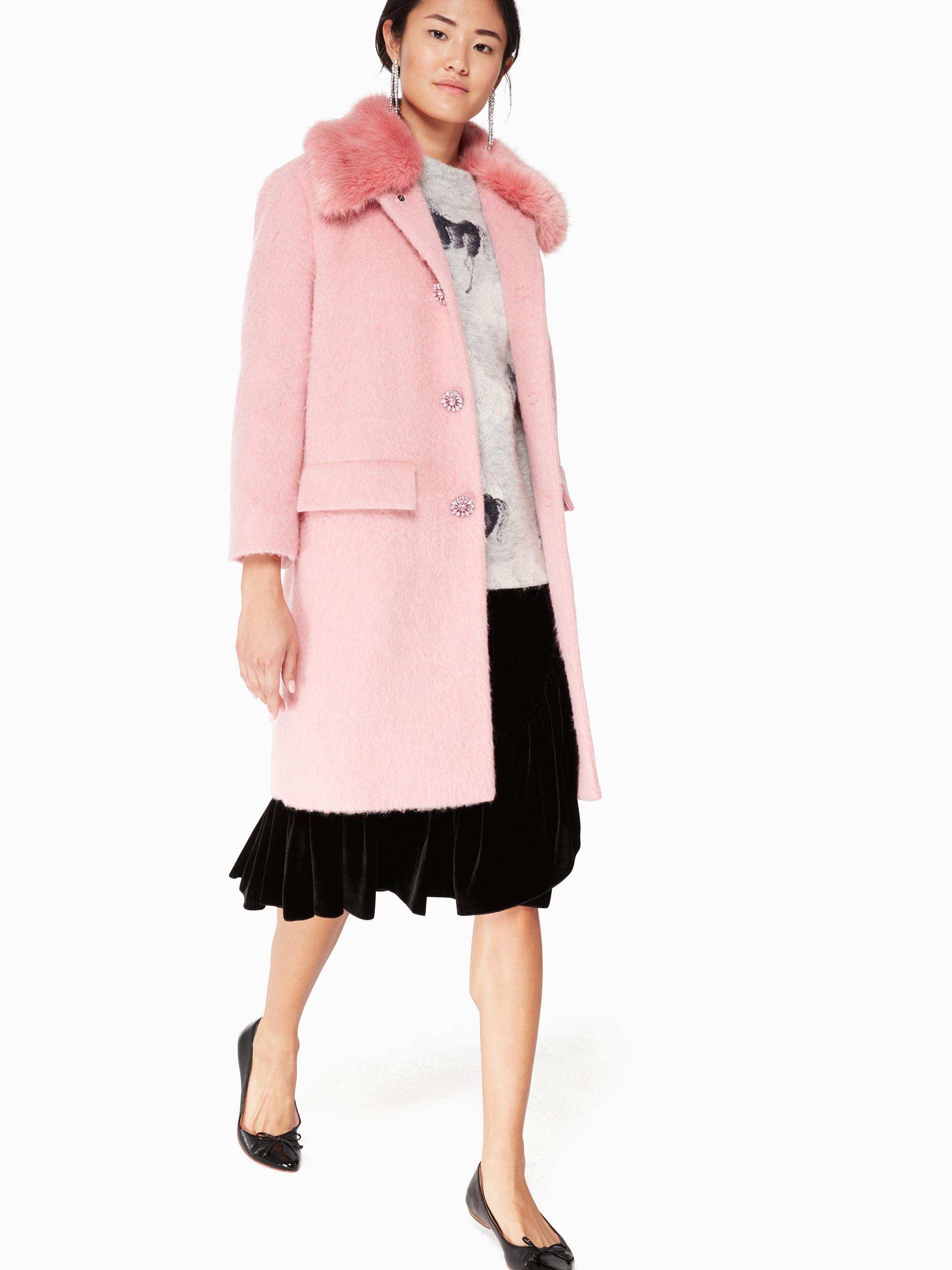 kate spade pink coat