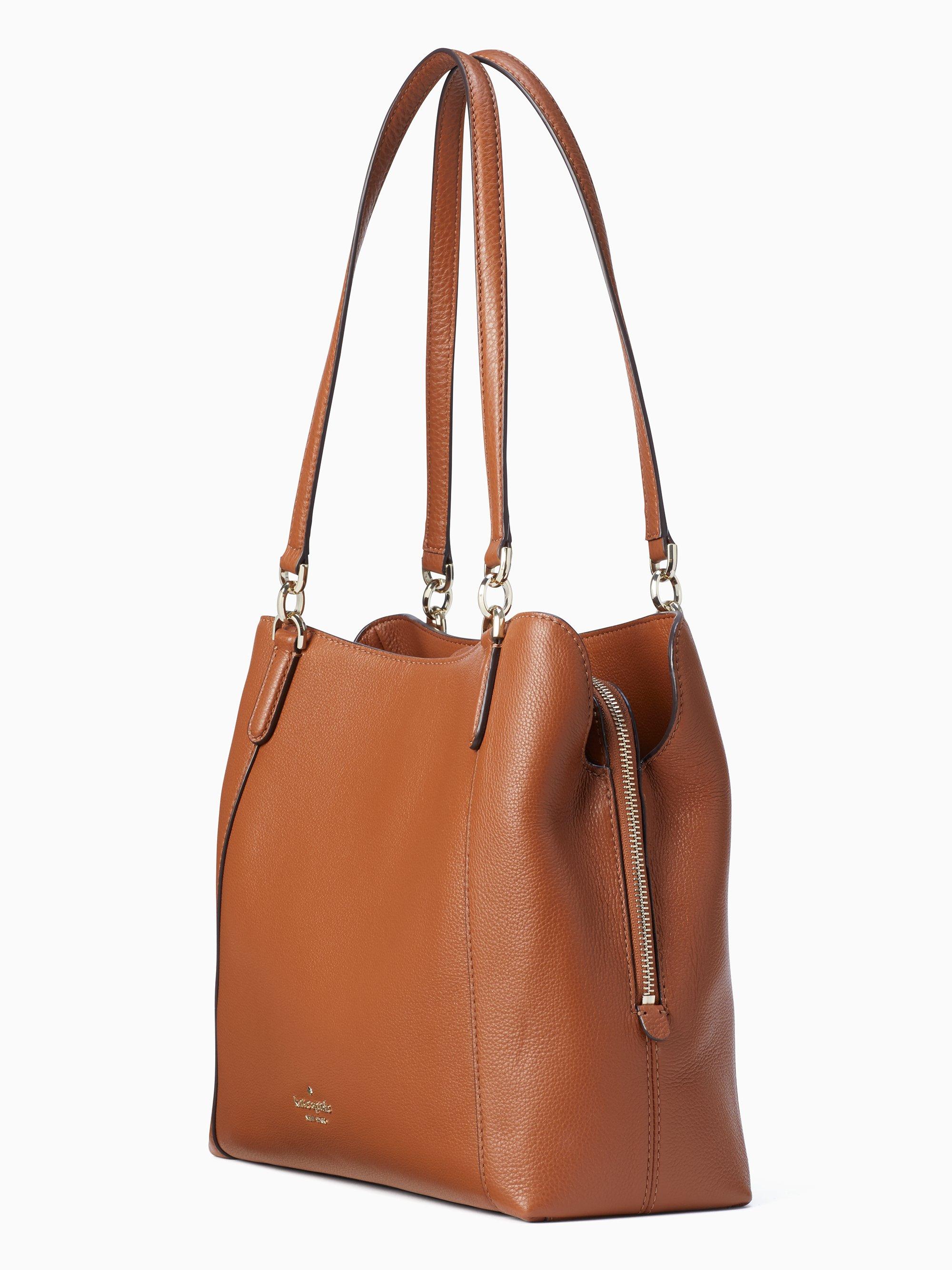 Kate Spade Leather Jackson Medium Triple Compartment Shoulder Bag in