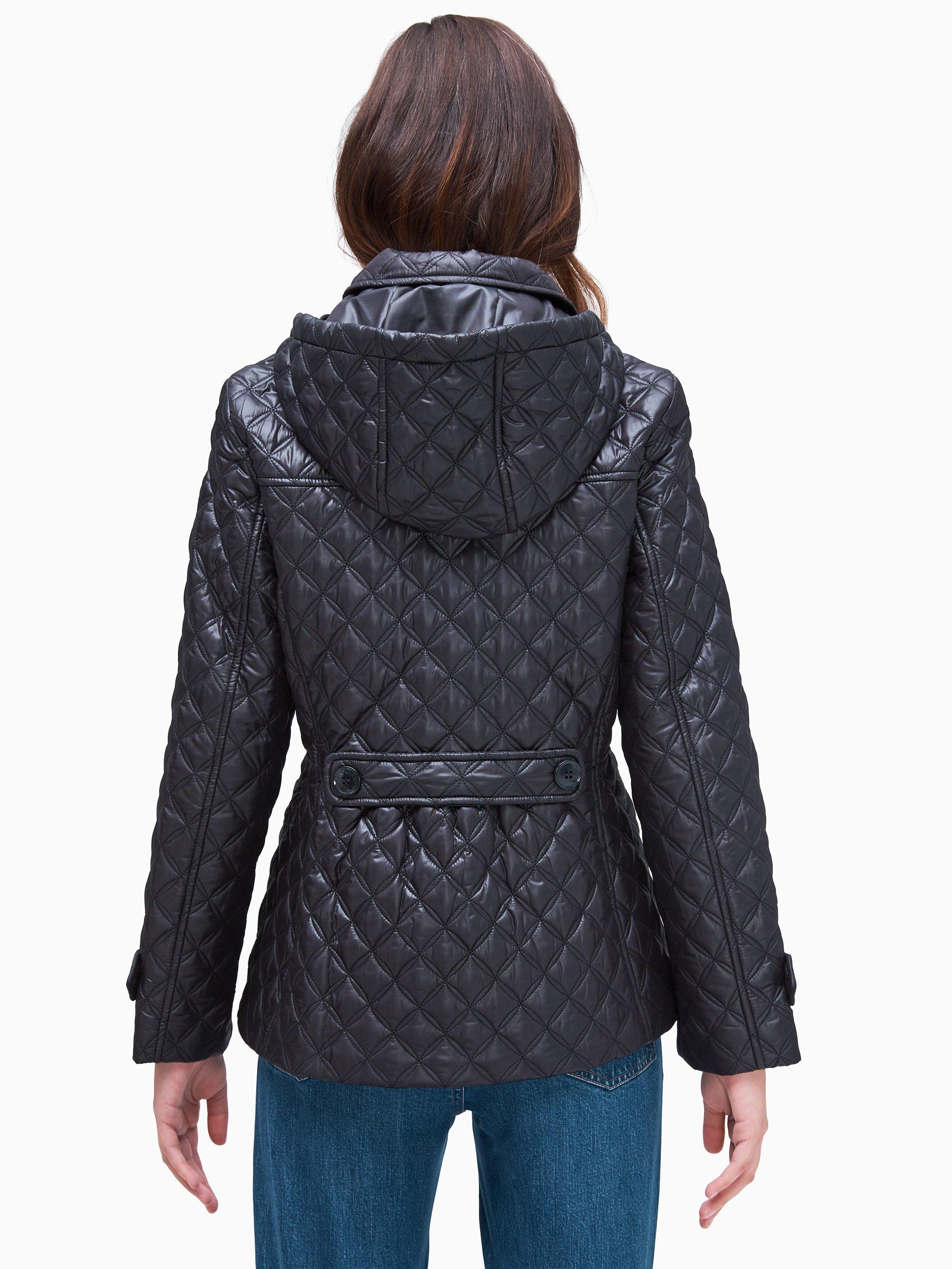 Kate Spade Quilted Jacket in Black Lyst