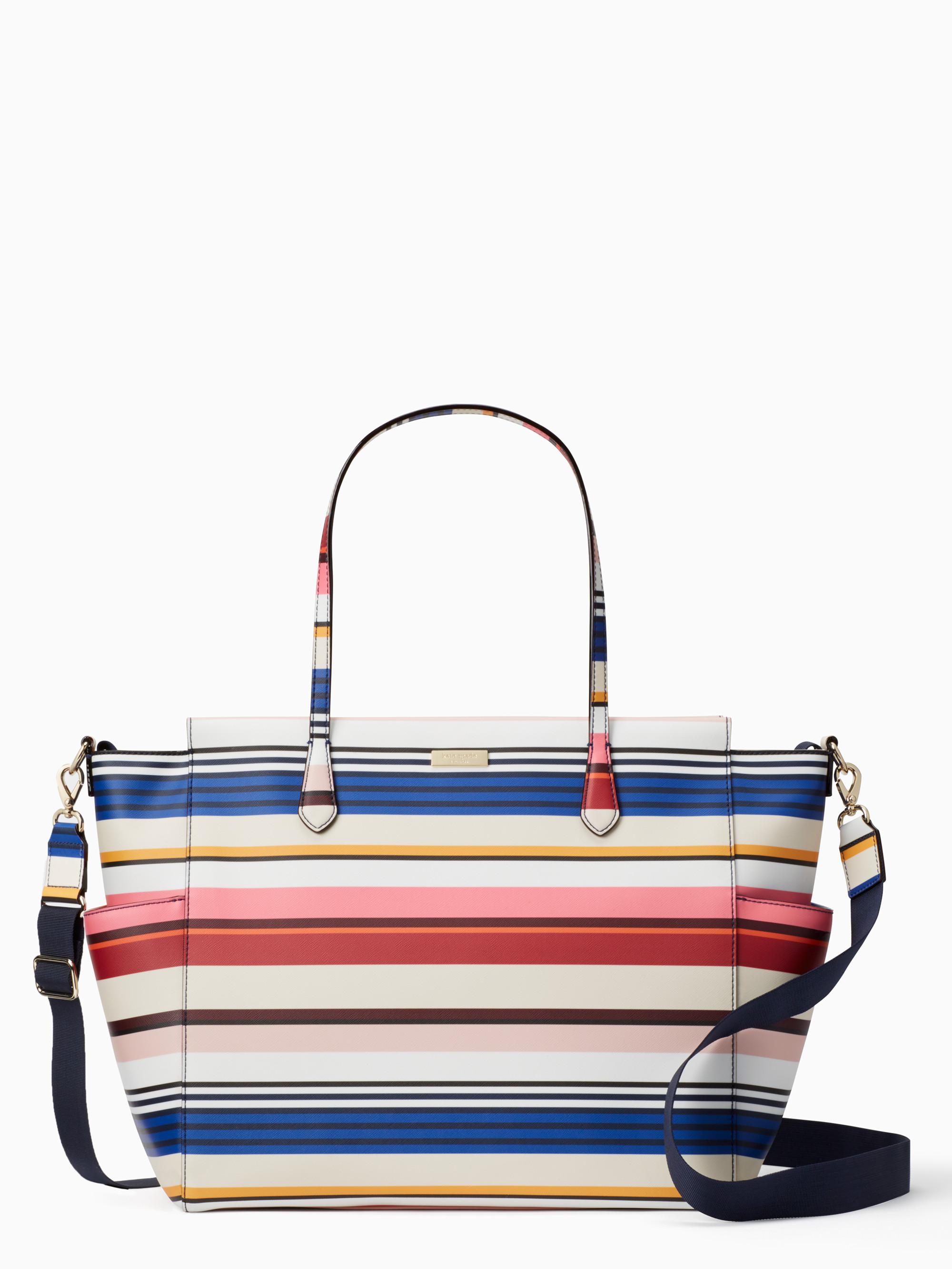Kate Spade Leather Laurel Way Berber Stripe Kaylie Baby Bag in Blue Lyst