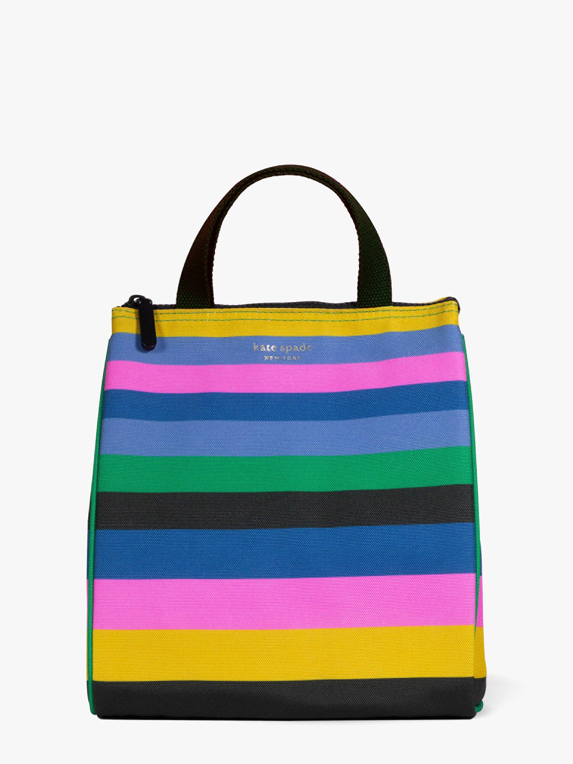 Kate Spade Synthetic Enchanted Stripe Lunch Bag Lyst
