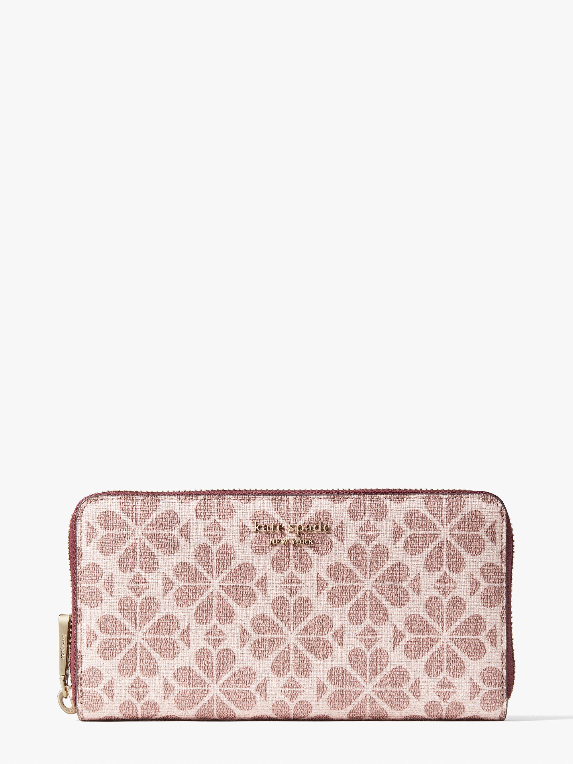 Kate Spade Spade Flower Coated Canvas Zip-around Continental 