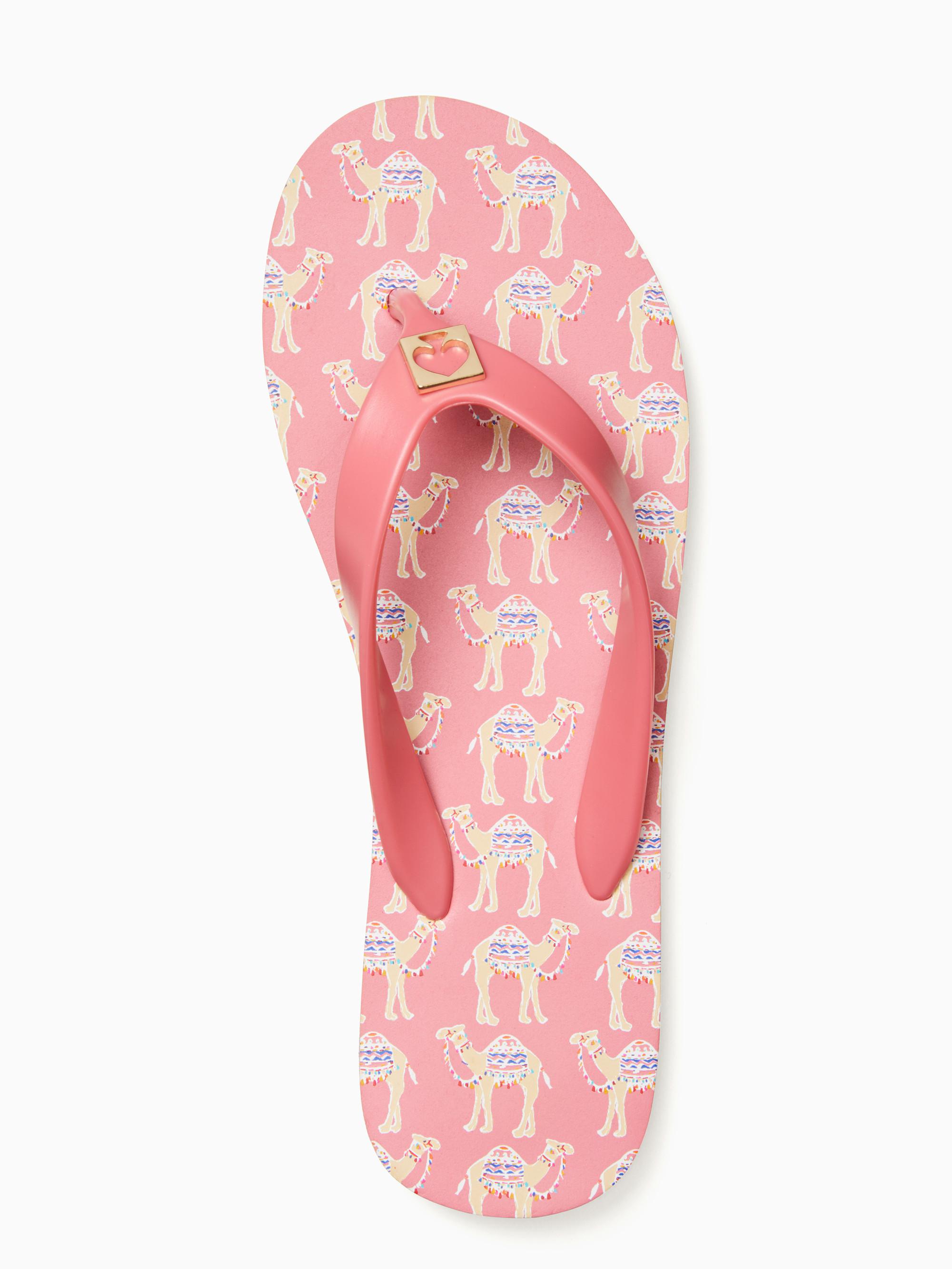 kate spade flip flops pink