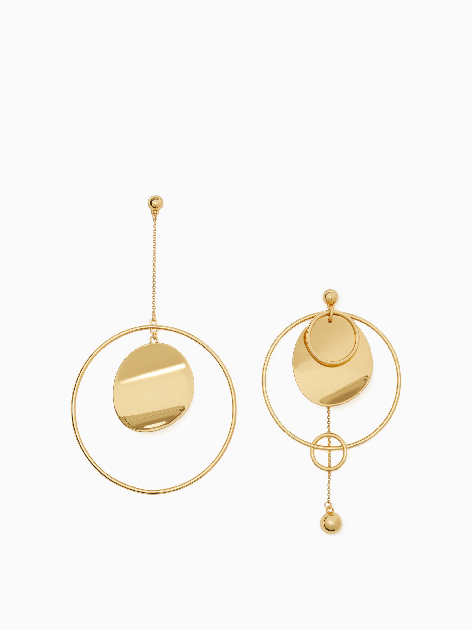 Lyst Kate Spade Gold Standard Asymmetrical Earrings In Metallic Gallery