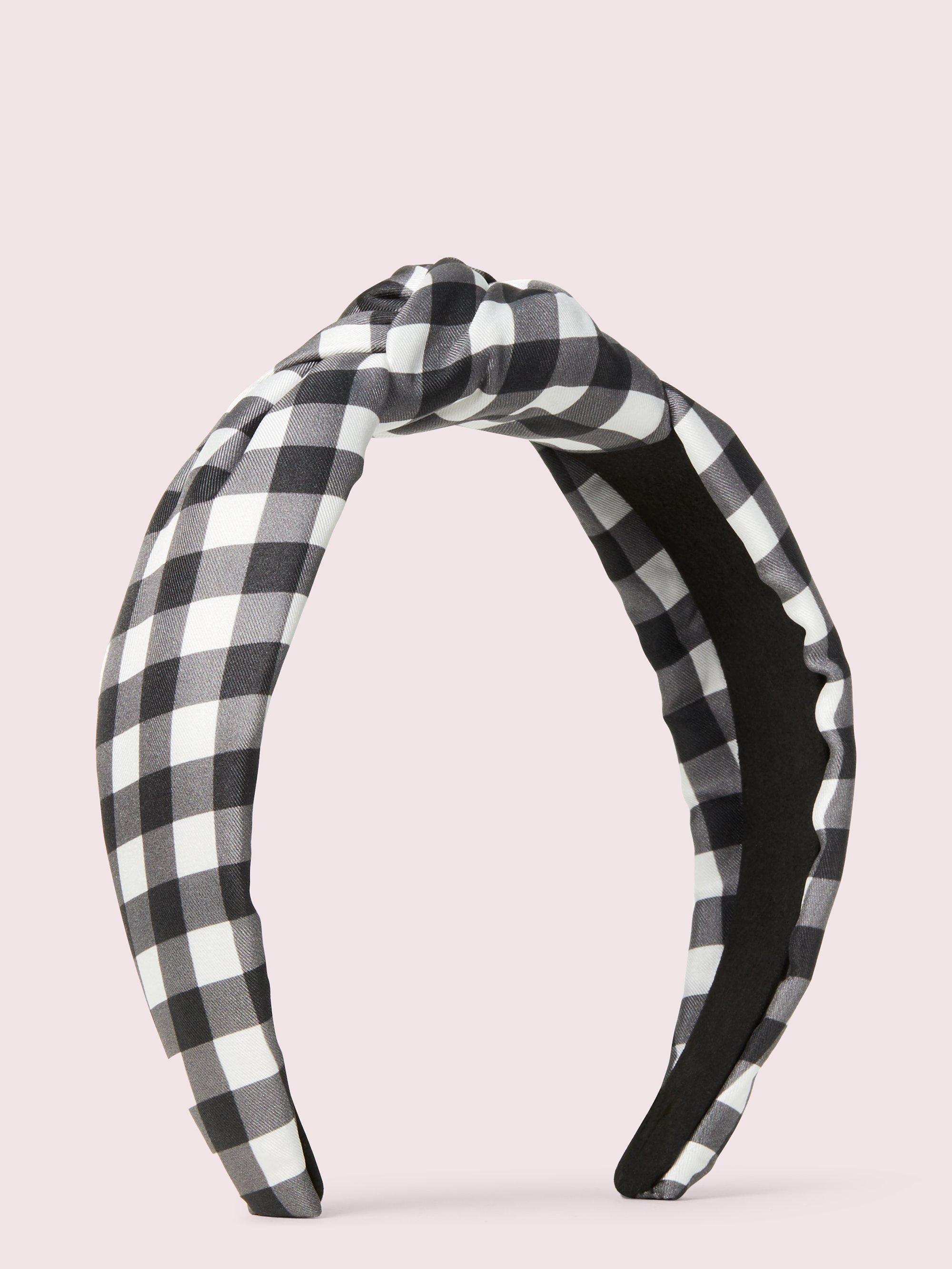 Kate Spade Garden Gingham Headband in Black Lyst