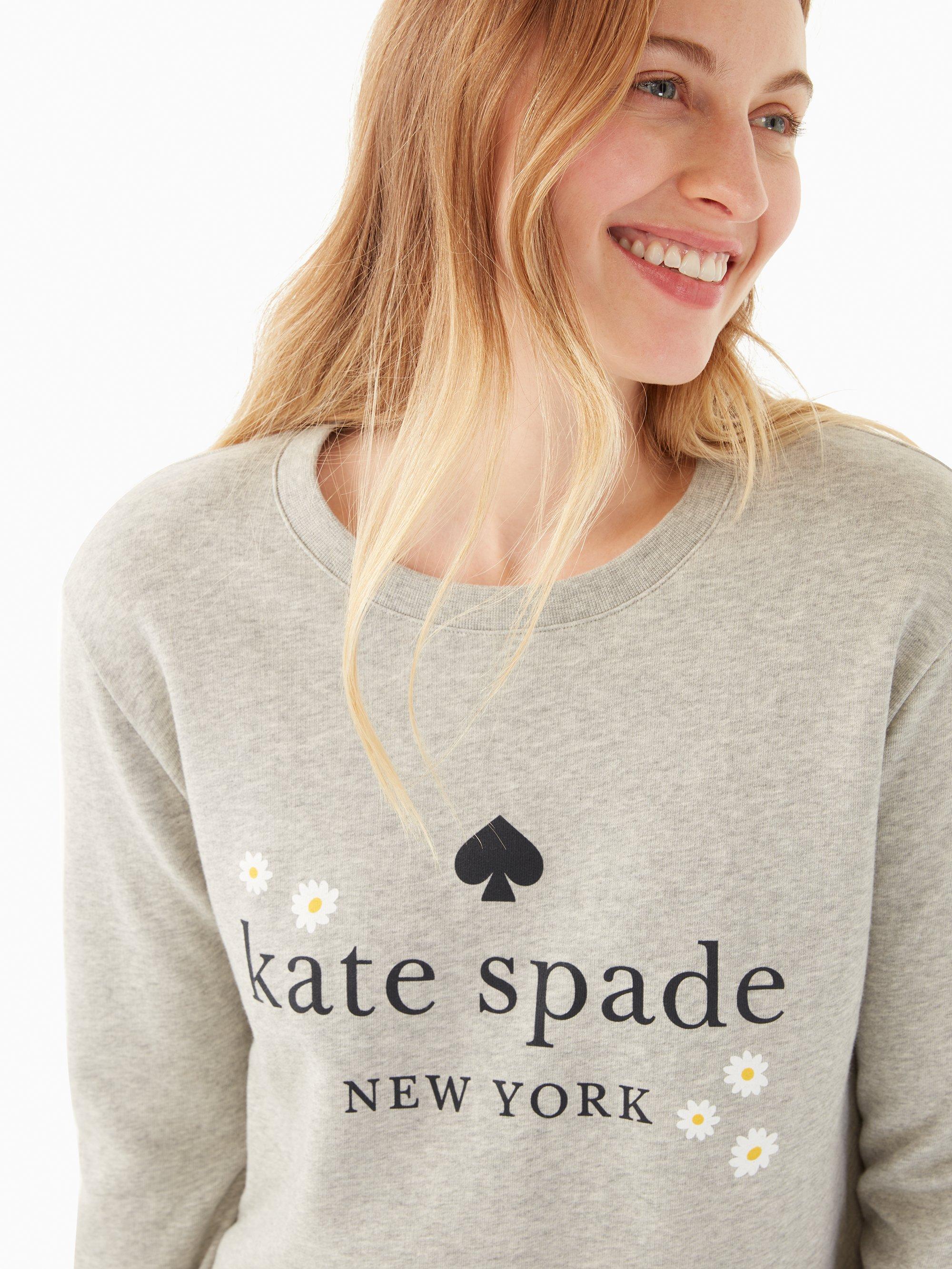 Kate Spade Denim Daisy Logo Sweatshirt 