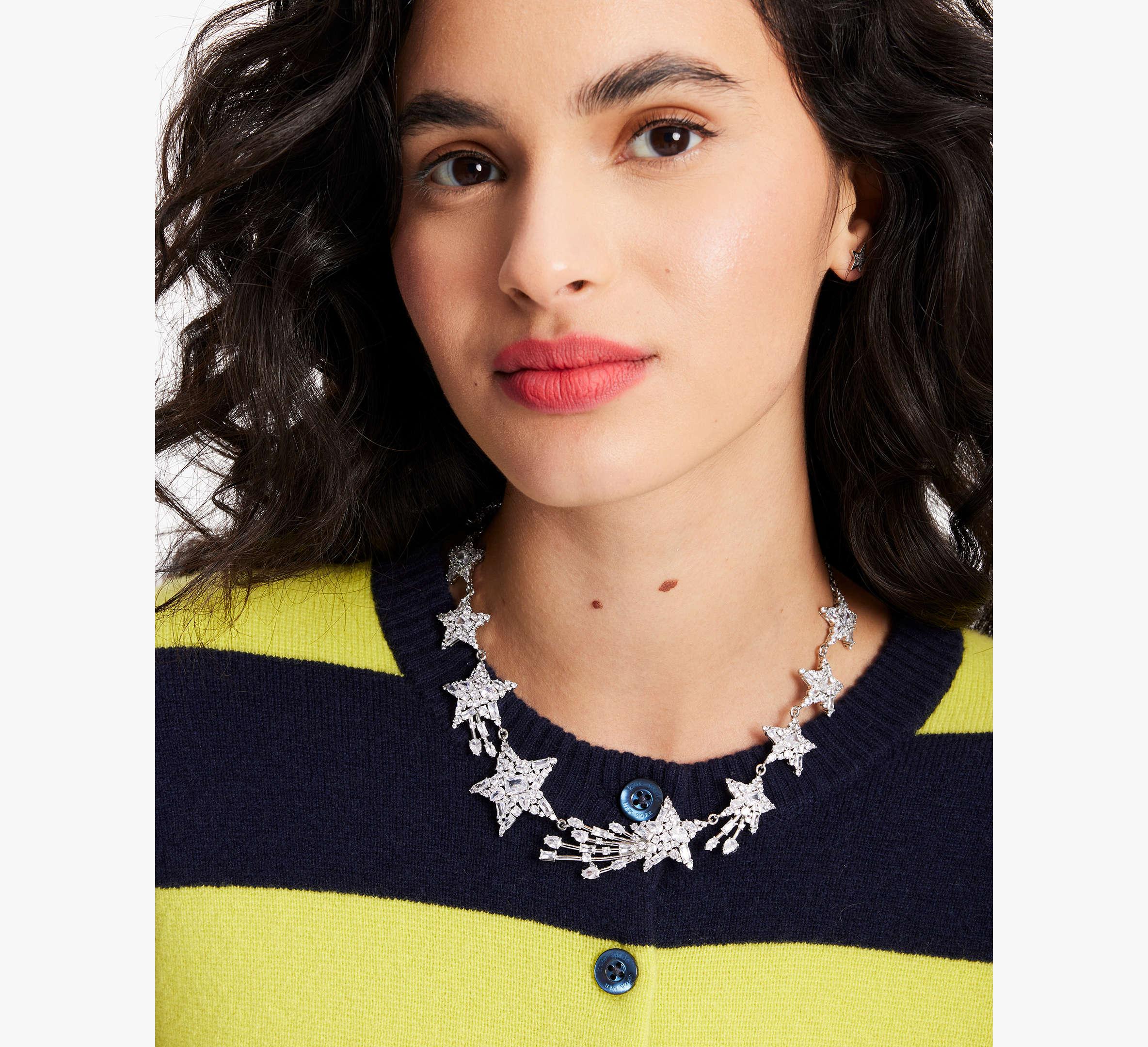 Beige statement shop necklace