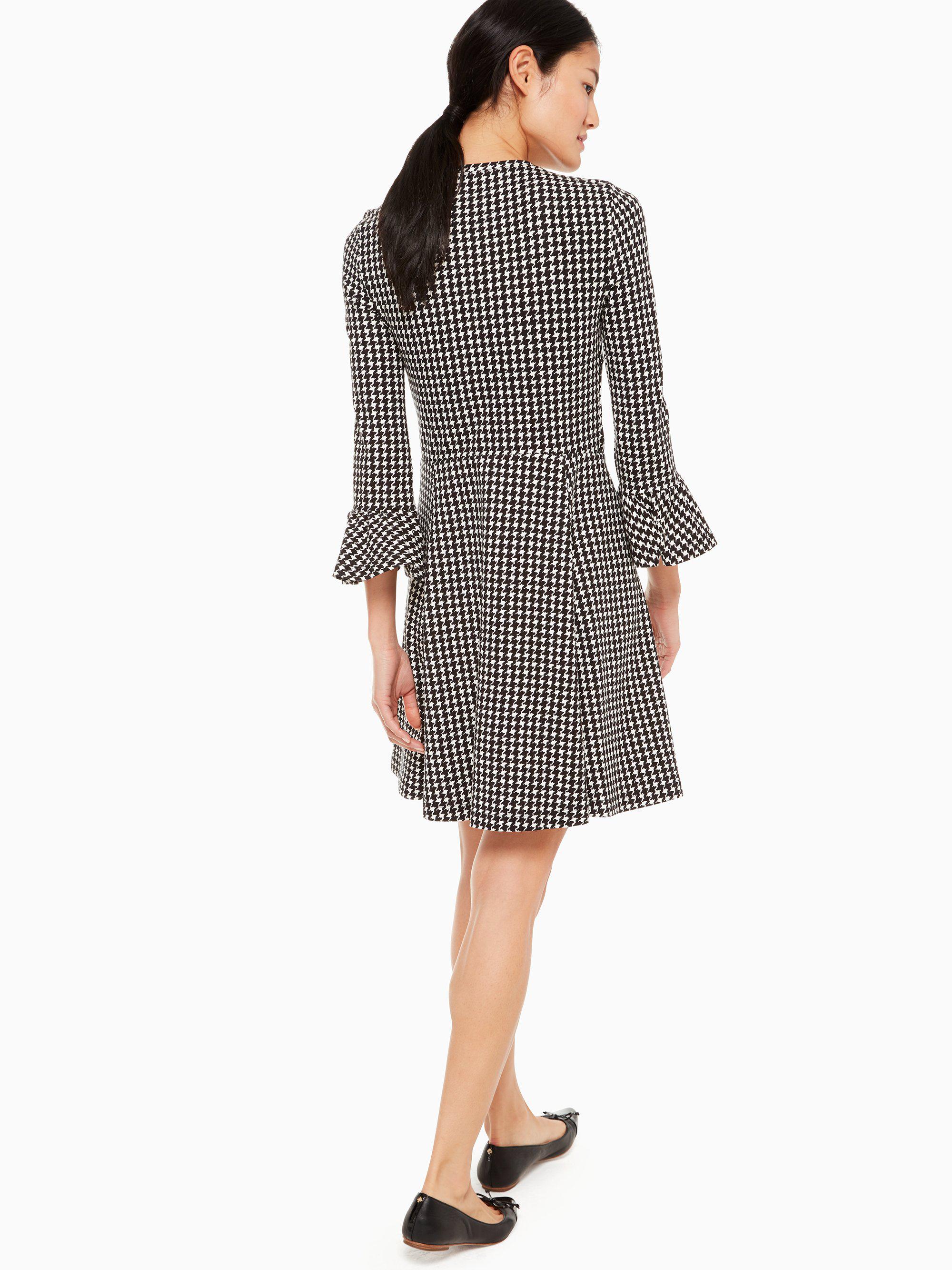 kate spade houndstooth ponte dress